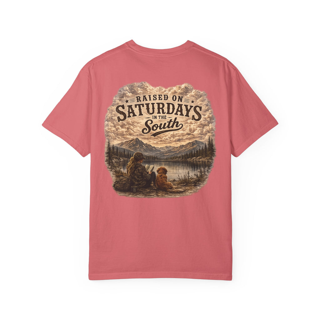 Raised On Saturdays In The South T-Shirt — Relaxing Saturday Morning In The Mountains