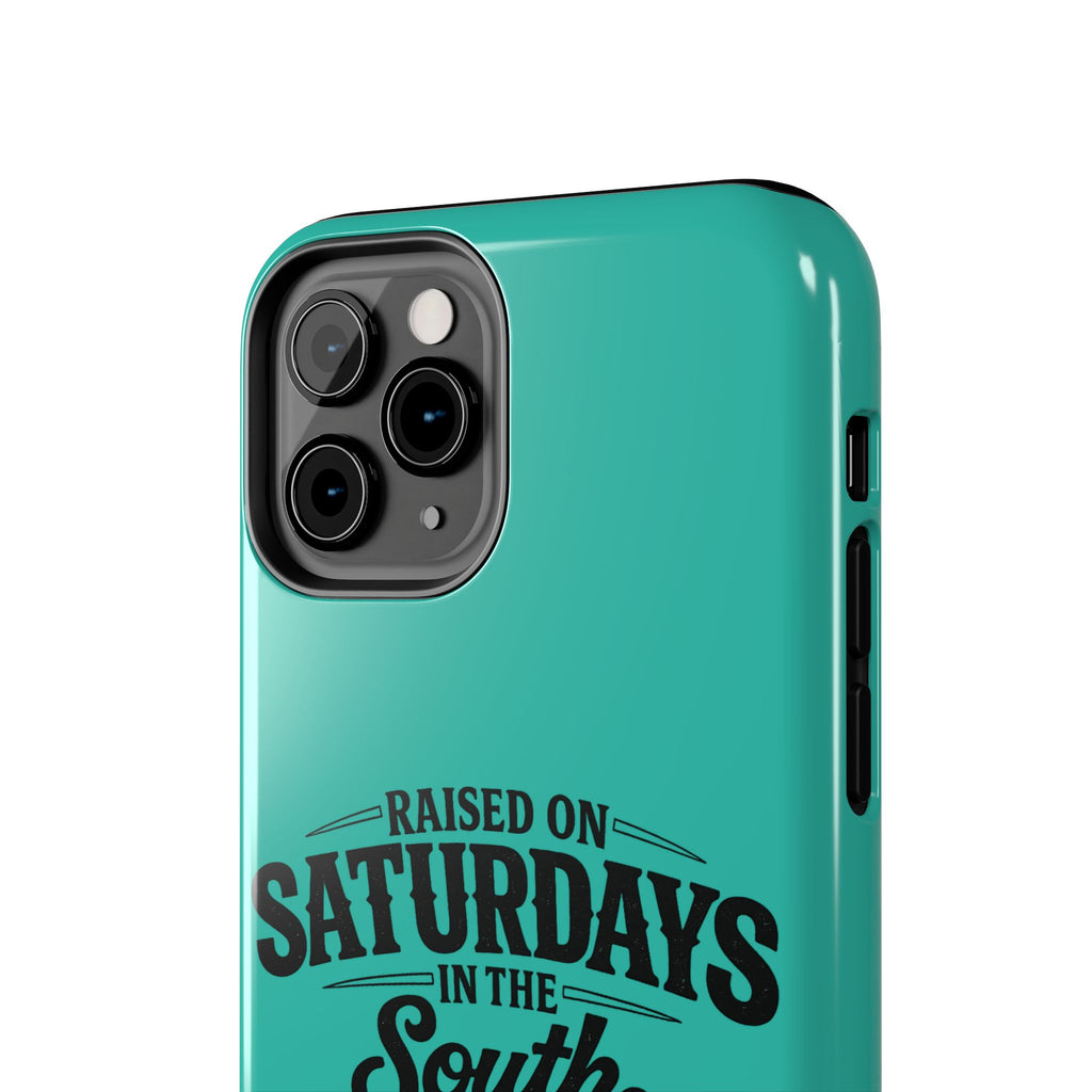 Raised On Saturdays In The South Phone Case-(blue)