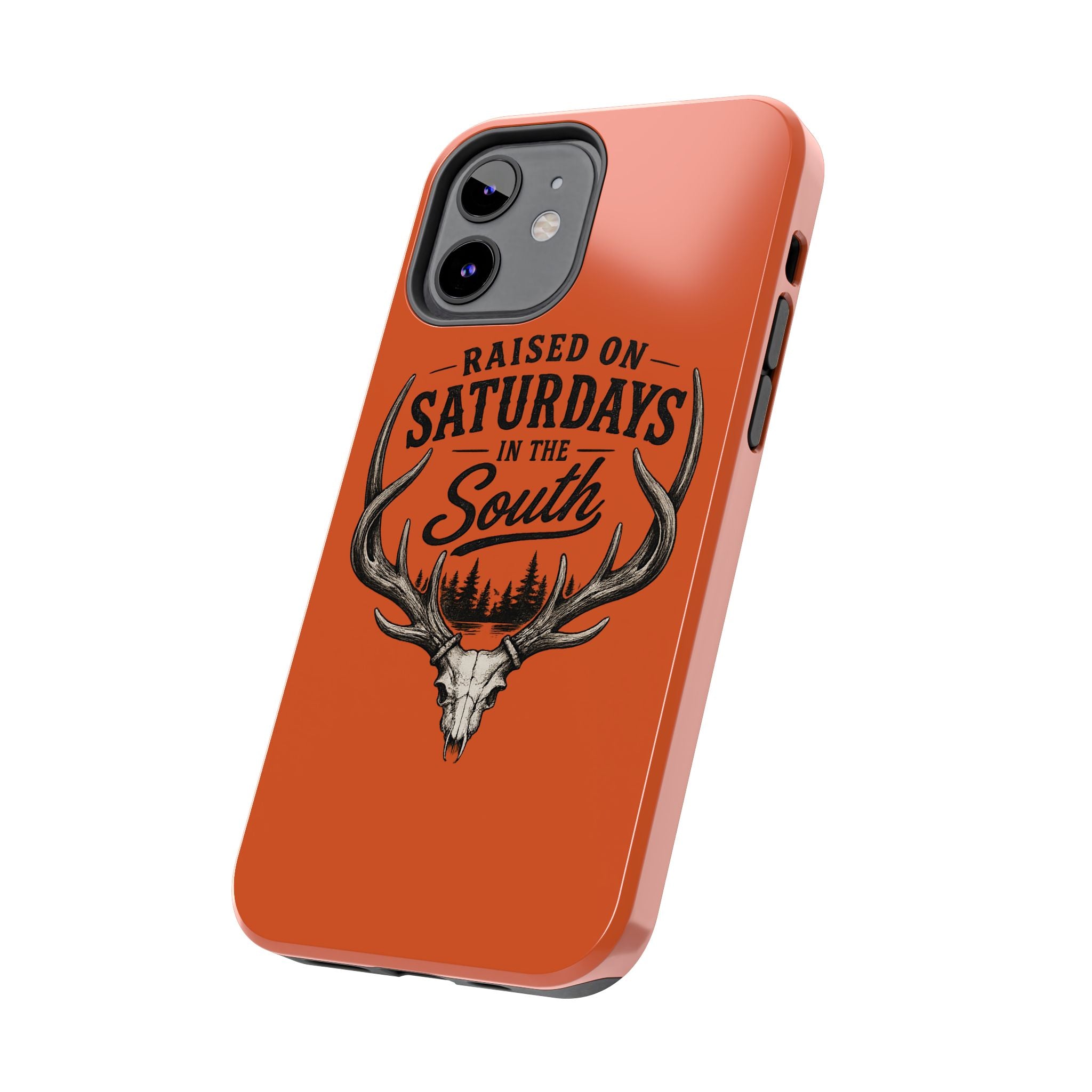 Raised On Saturdays In The South Phone Case-Spread Runs Deep In The Woods-(orange)