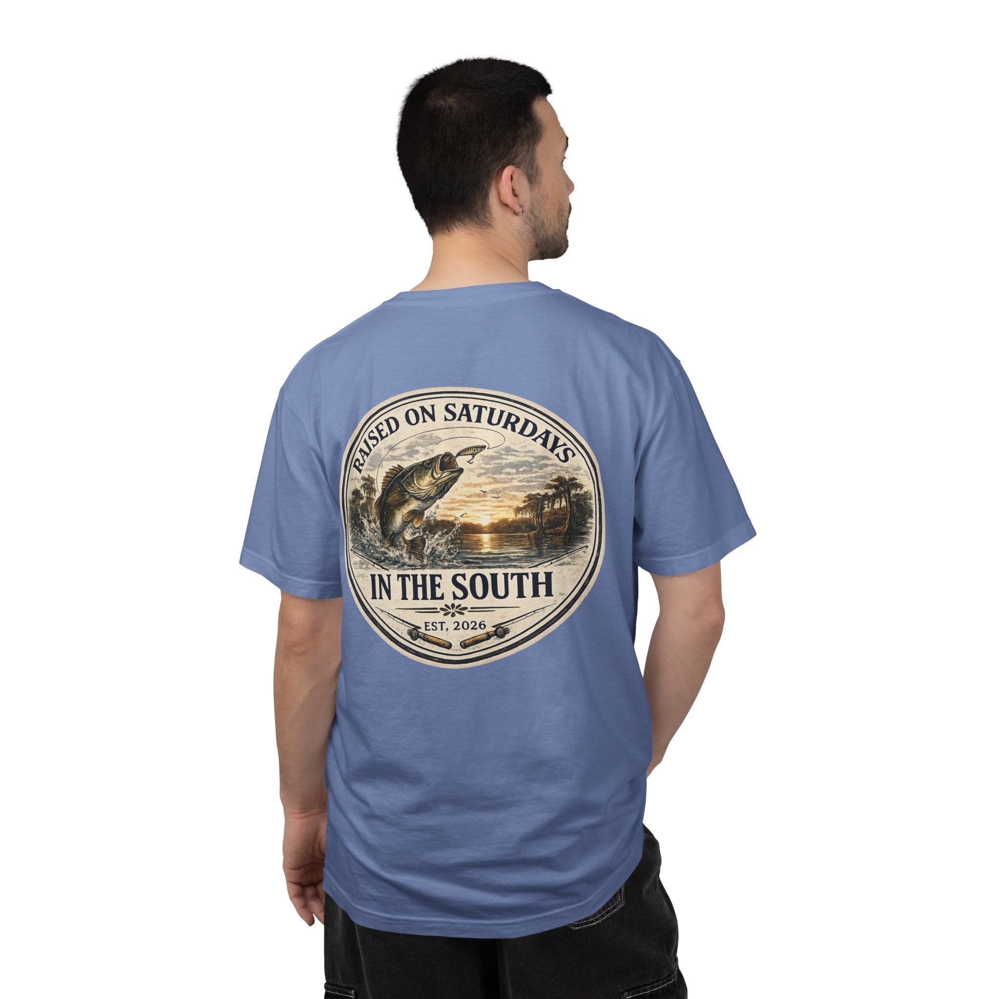 Raised On Saturdays In The South Classic T-Shirt- Fishin Season