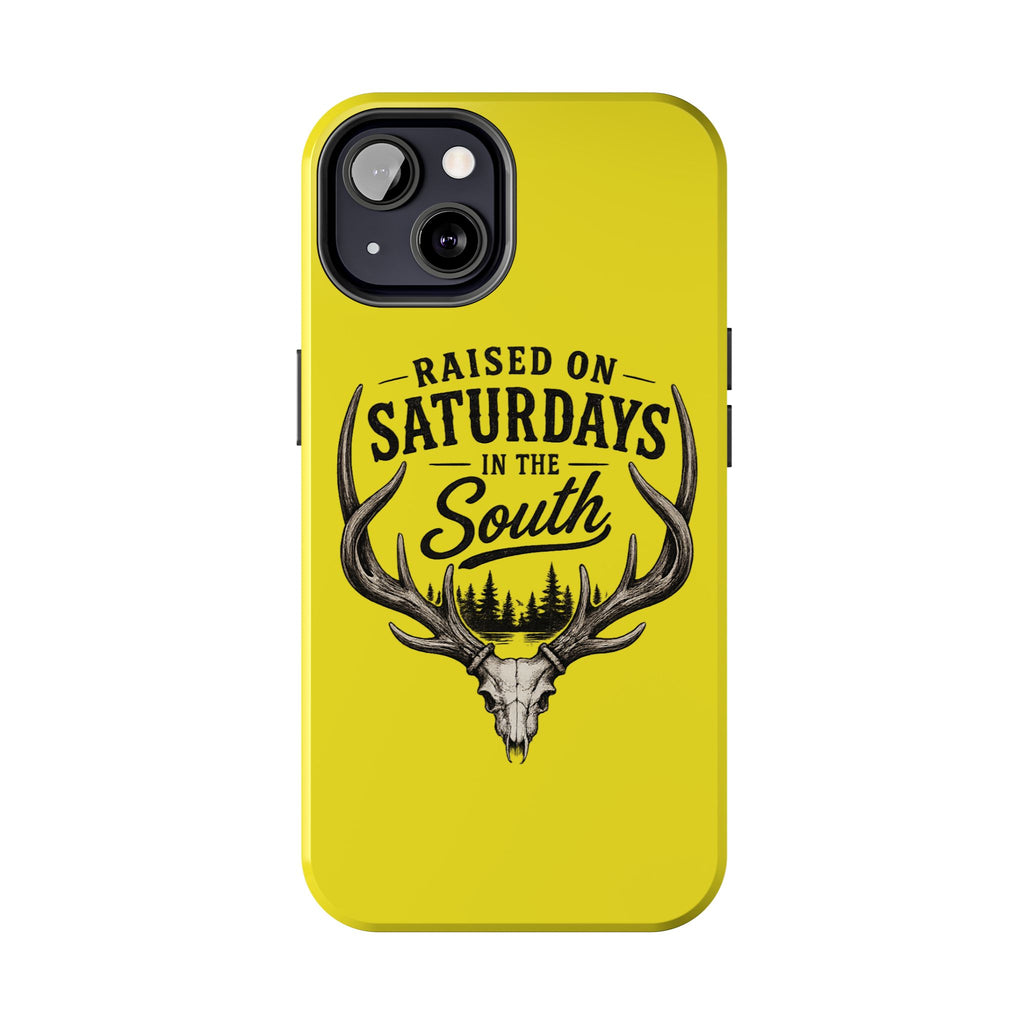 Raised On Saturdays In The South Phone Case-Spread Runs Deep In The Woods-(yellow)