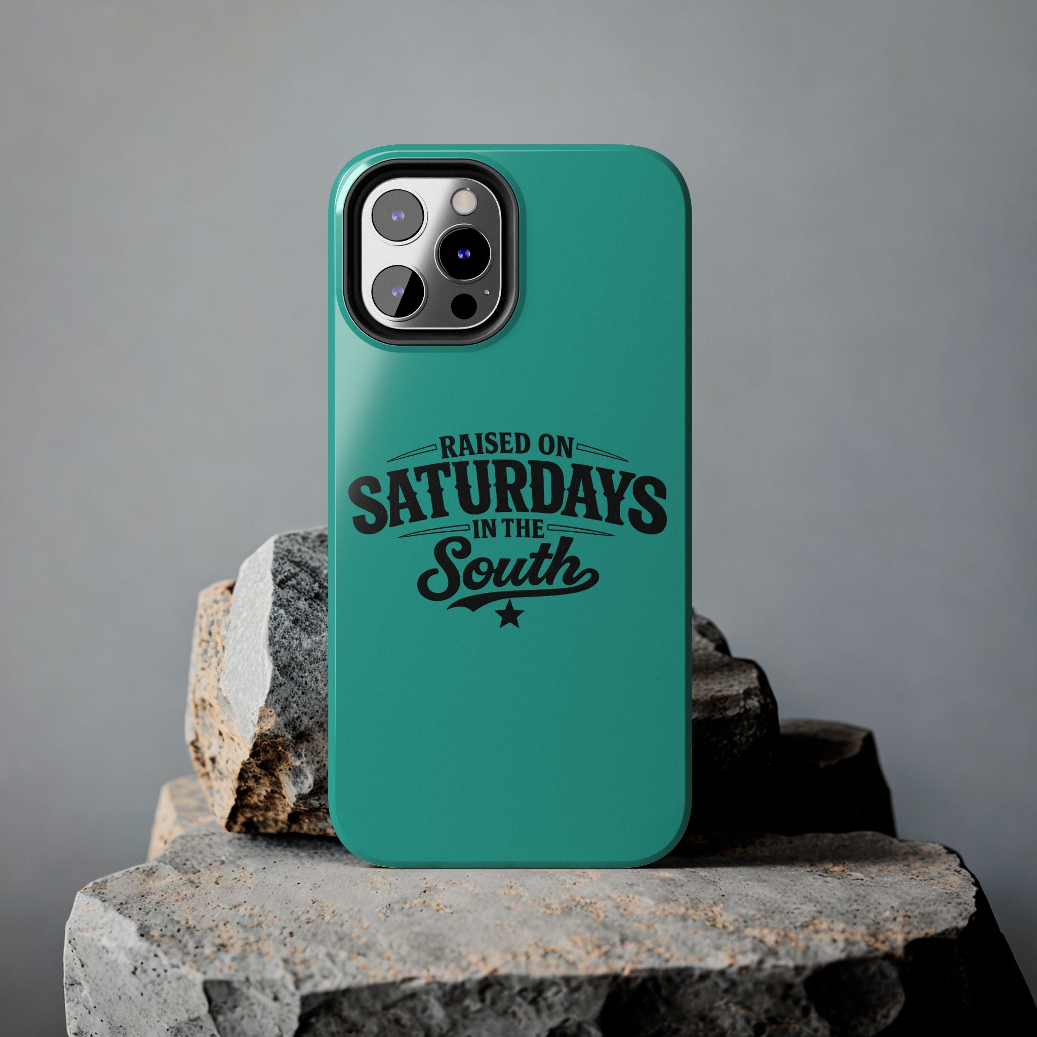 Raised On Saturdays In The South Phone Case-(blue)