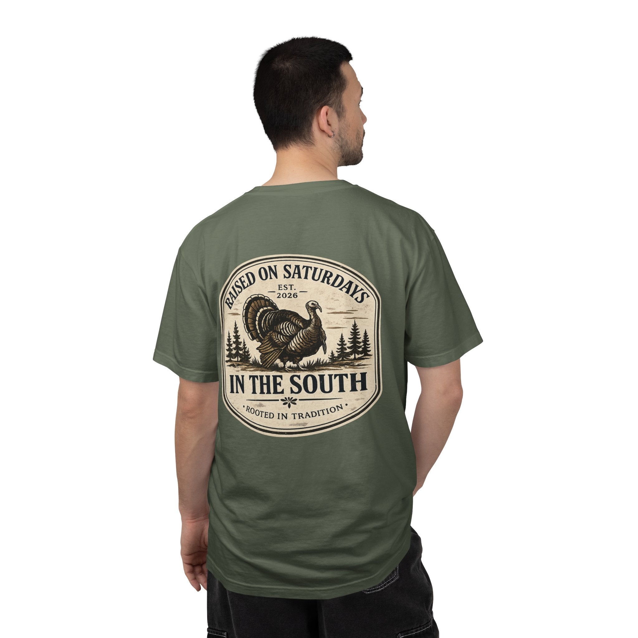 Raised On Saturdays In The South Southern Turkey Hunting T-Shirt
