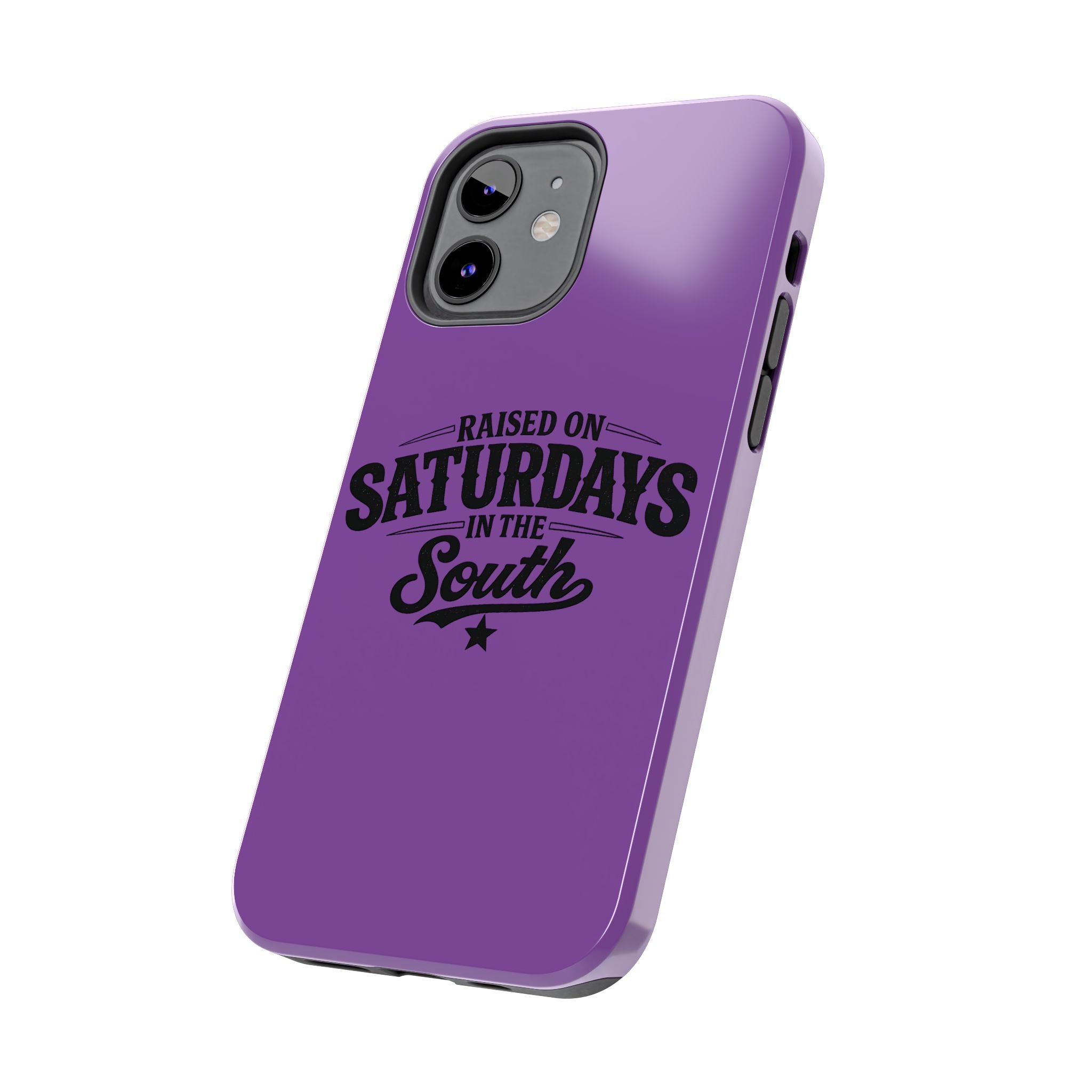 Raised On Saturdays In The South Phone Case-(purple)