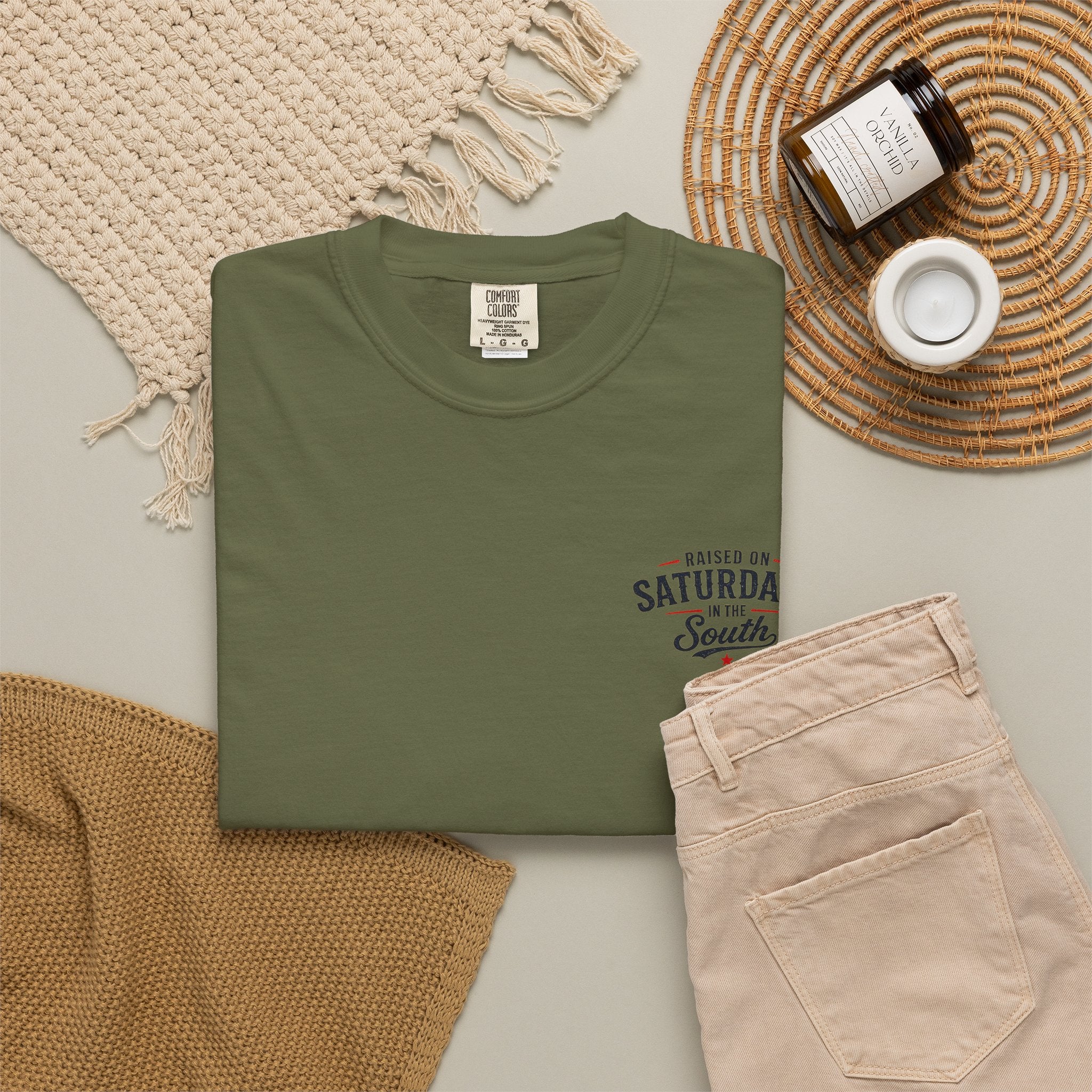 Raised On Saturdays In The South T-Shirt Boy Dad-"Daddy's Home"
