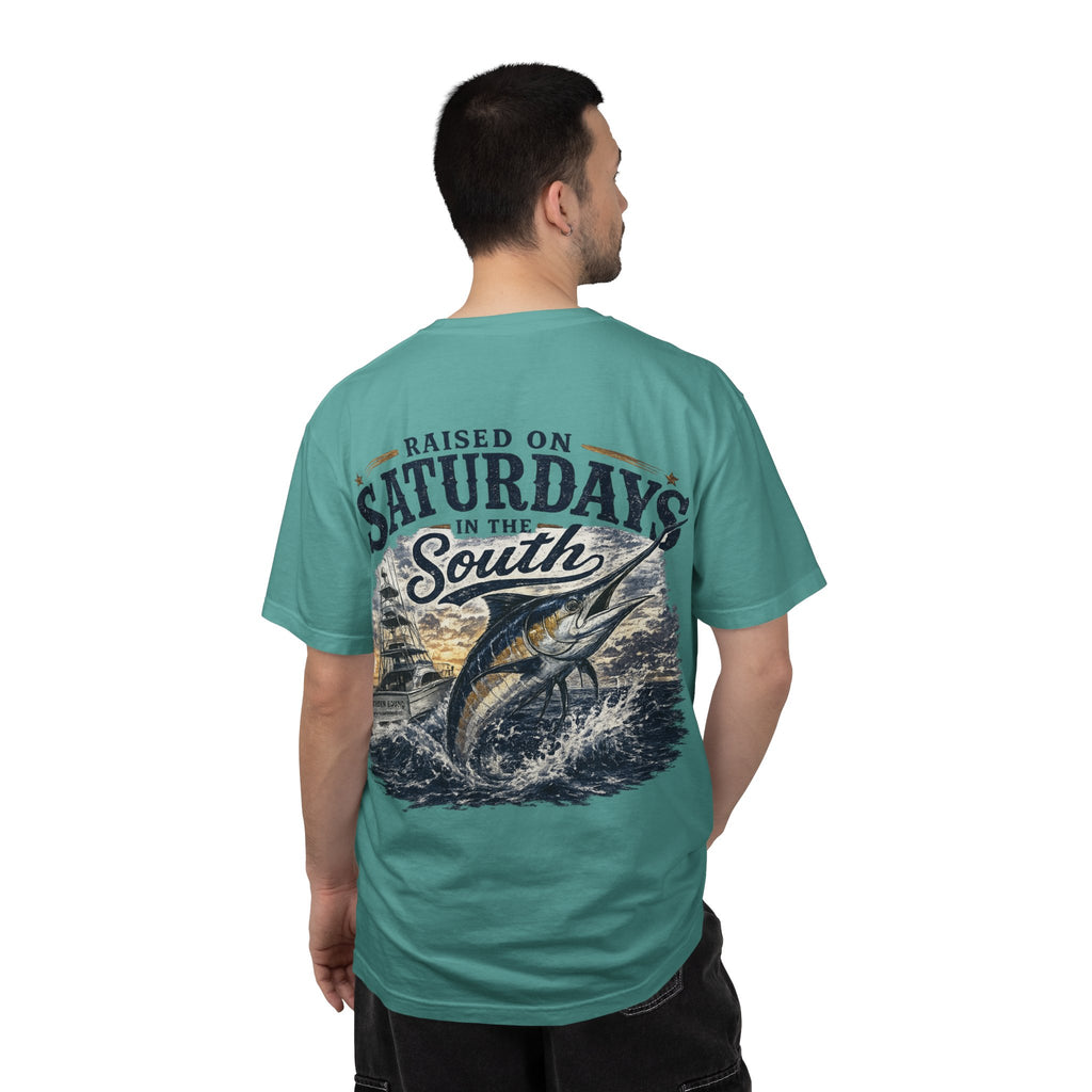 Raised On Saturdays In The South T-Shirt-Deep Sea Saturdays