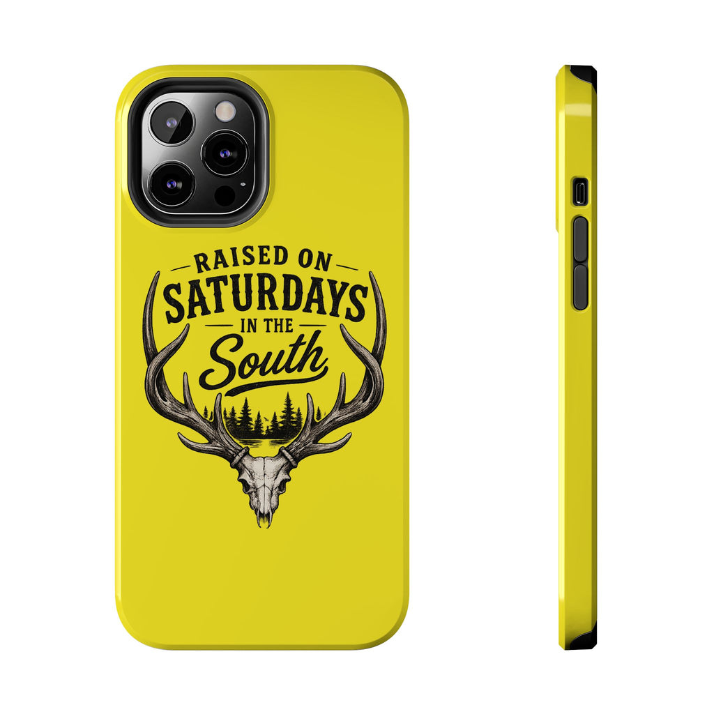 Raised On Saturdays In The South Phone Case-Spread Runs Deep In The Woods-(yellow)