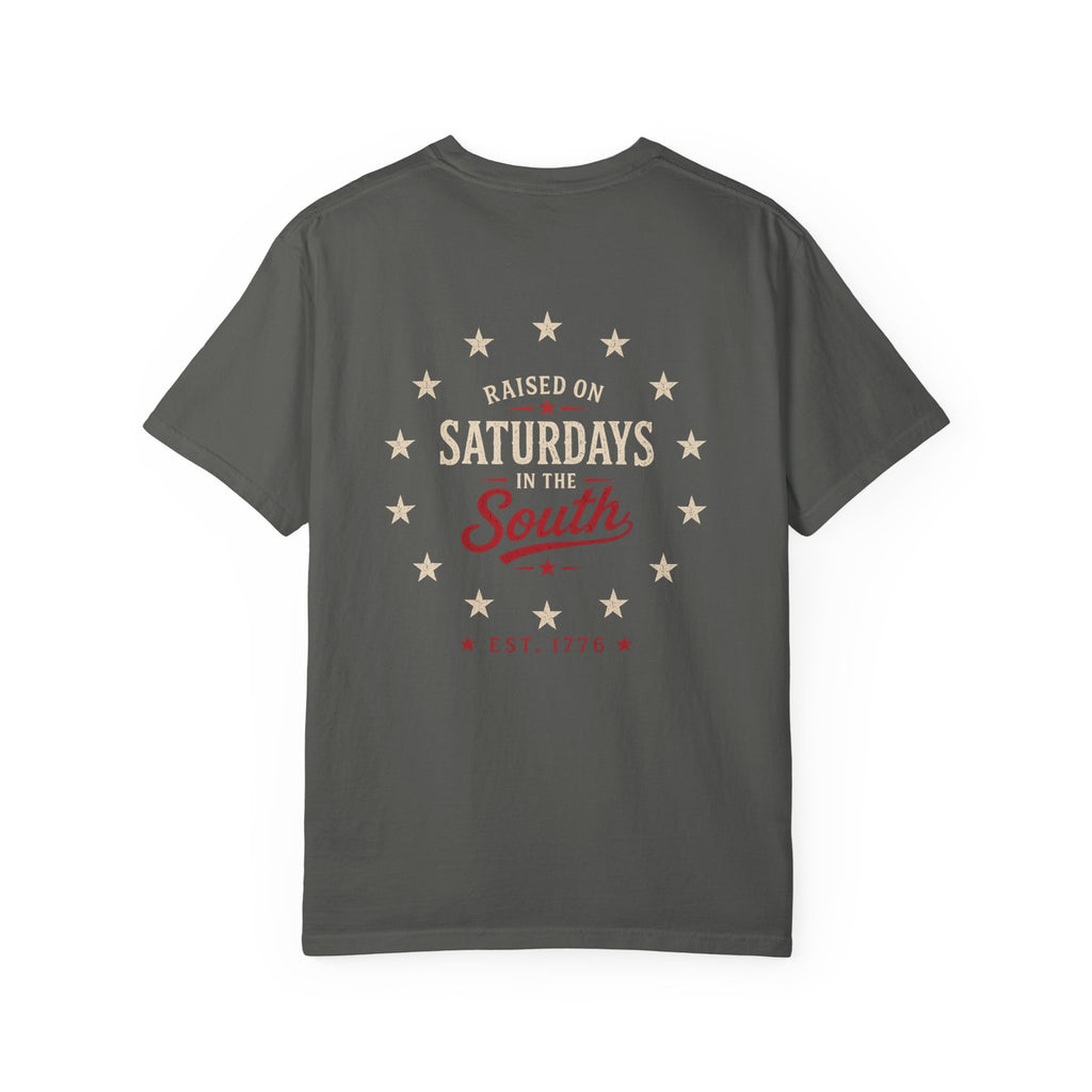 Raised On Saturdays In The South T-Shirt — Southern Freedom-4th Of July Collection