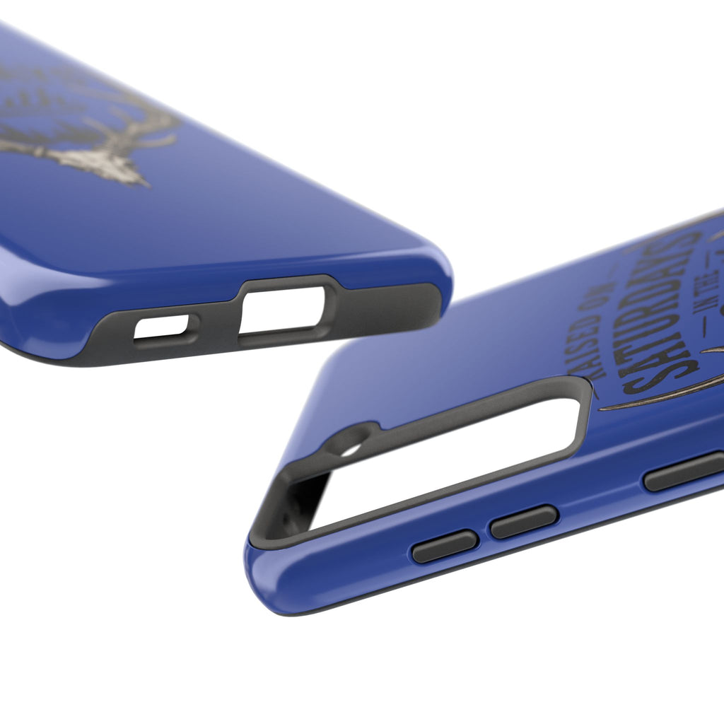 Raised On Saturdays In The South Phone Case - The Spread Runs Deep In The Woods-(blue)