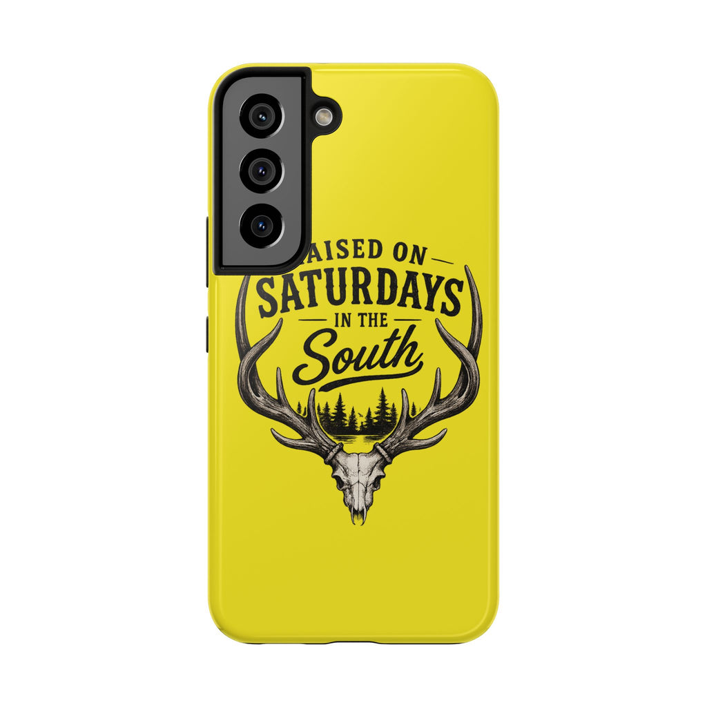 Raised On Saturdays In The South Phone Case-Spread Runs Deep In The Woods-(yellow)