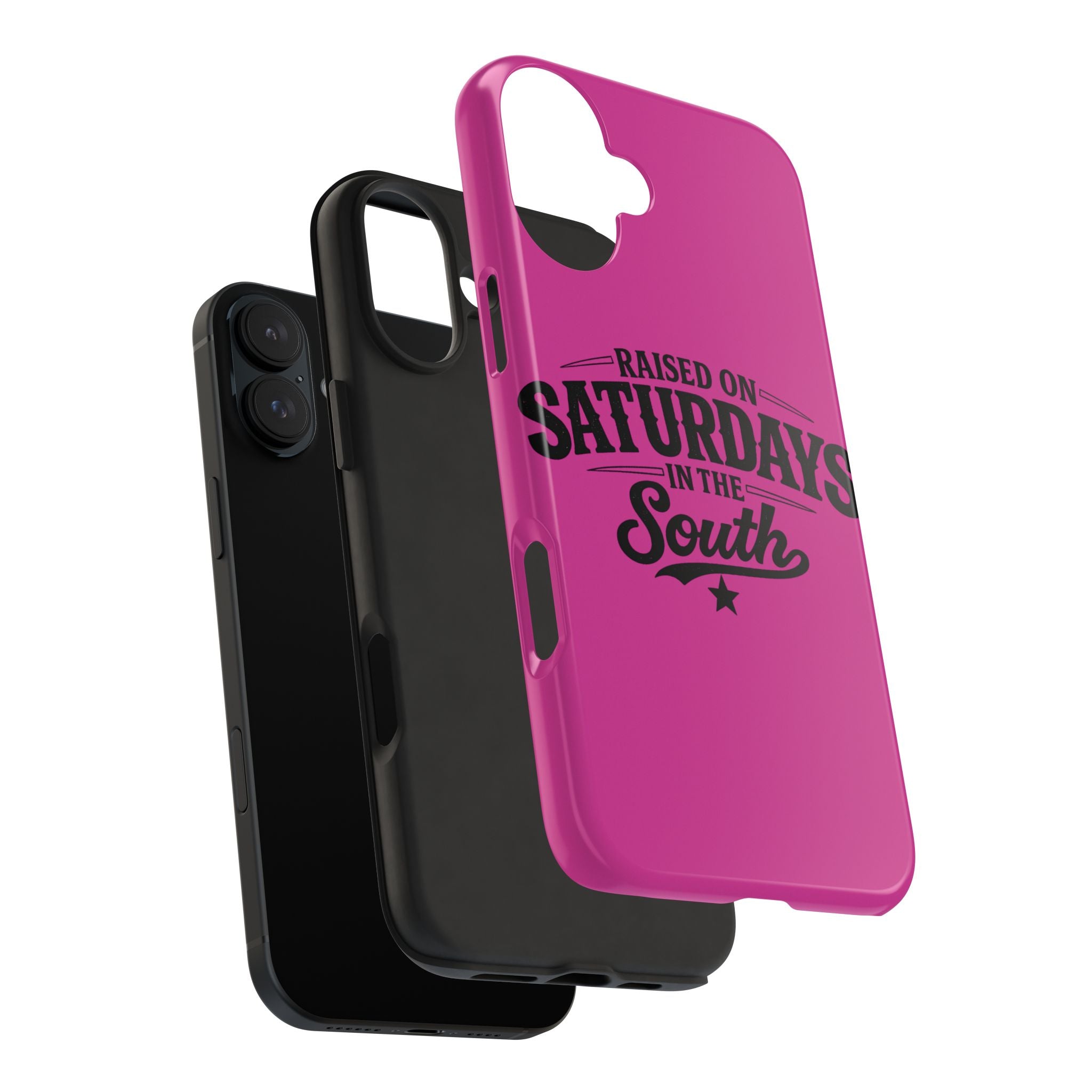 Raised On Saturdays In The South Phone Case-(pink)