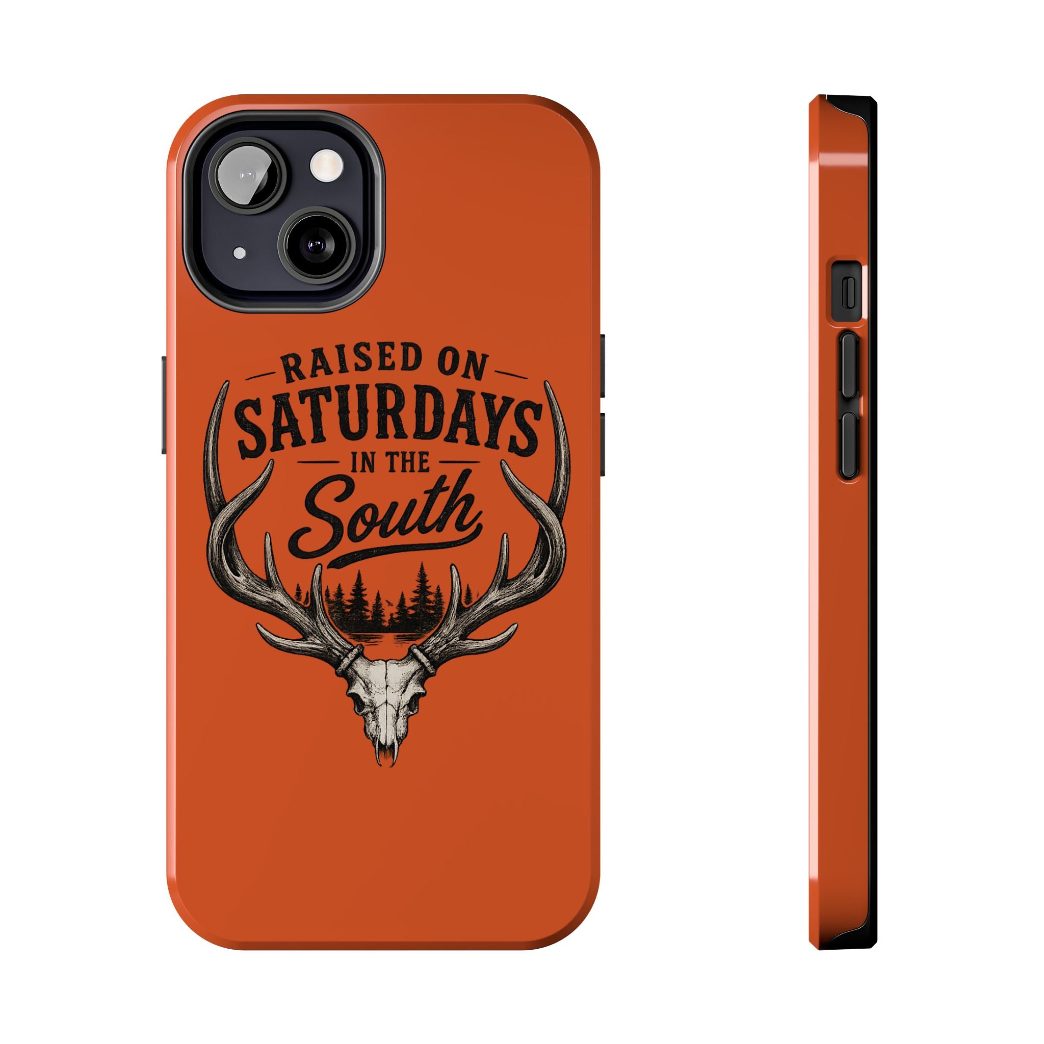 Raised On Saturdays In The South Phone Case-Spread Runs Deep In The Woods-(orange)