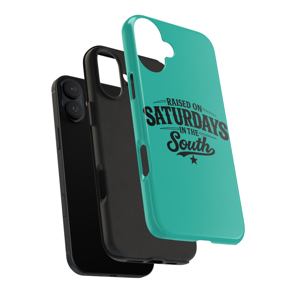 Raised On Saturdays In The South Phone Case-(blue)