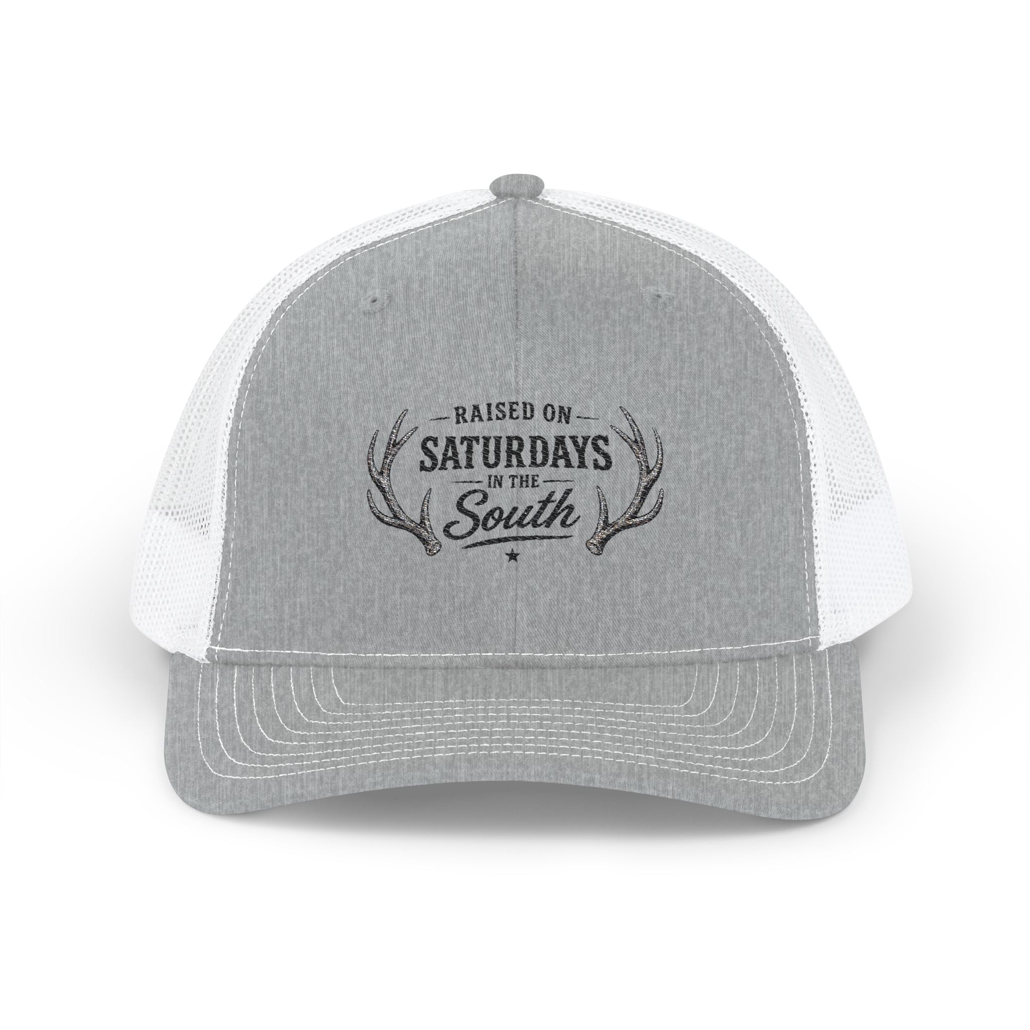 Trucker Cap Snapback- Raised On Saturdays In The South "Between The Spread"