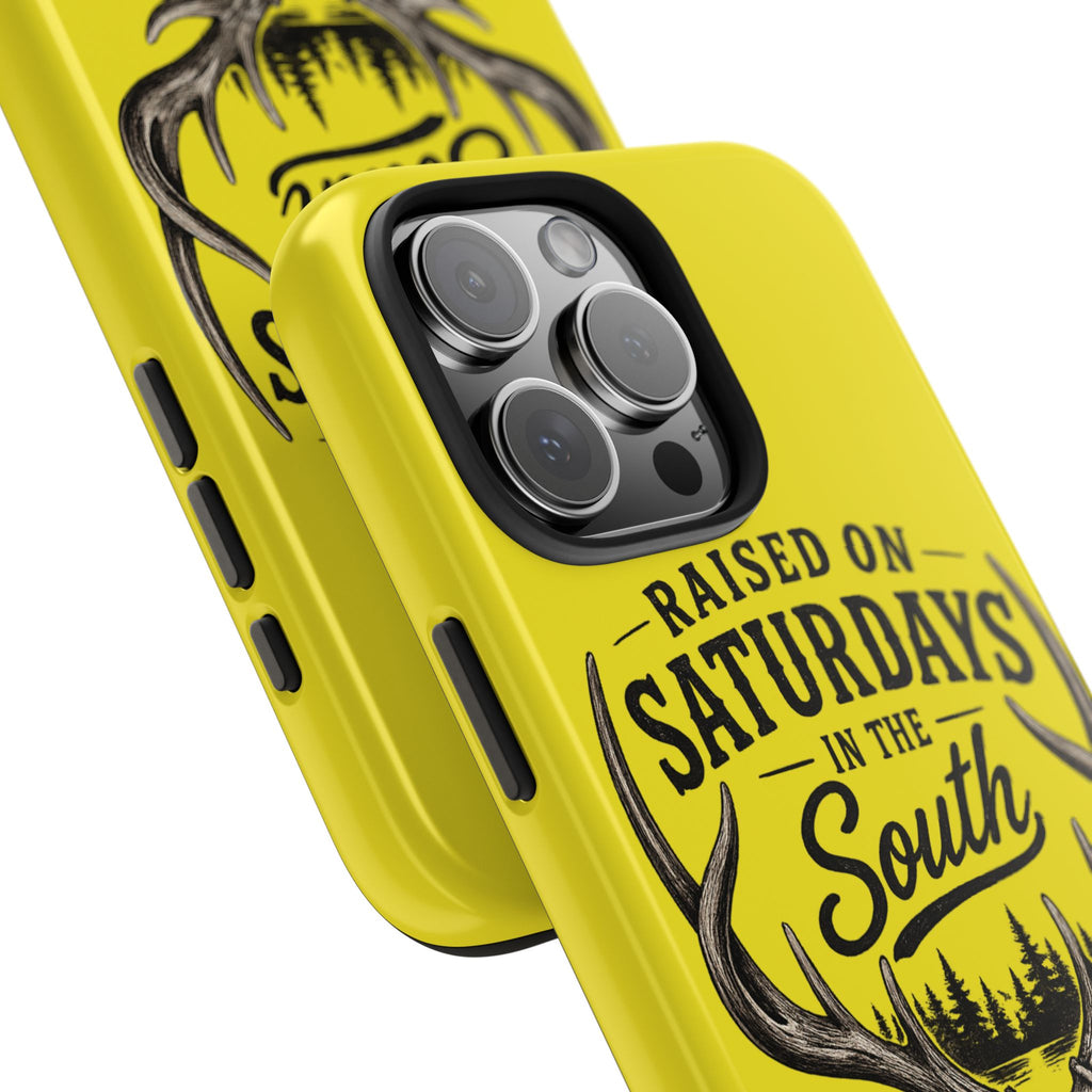 Raised On Saturdays In The South Phone Case-Spread Runs Deep In The Woods-(yellow)