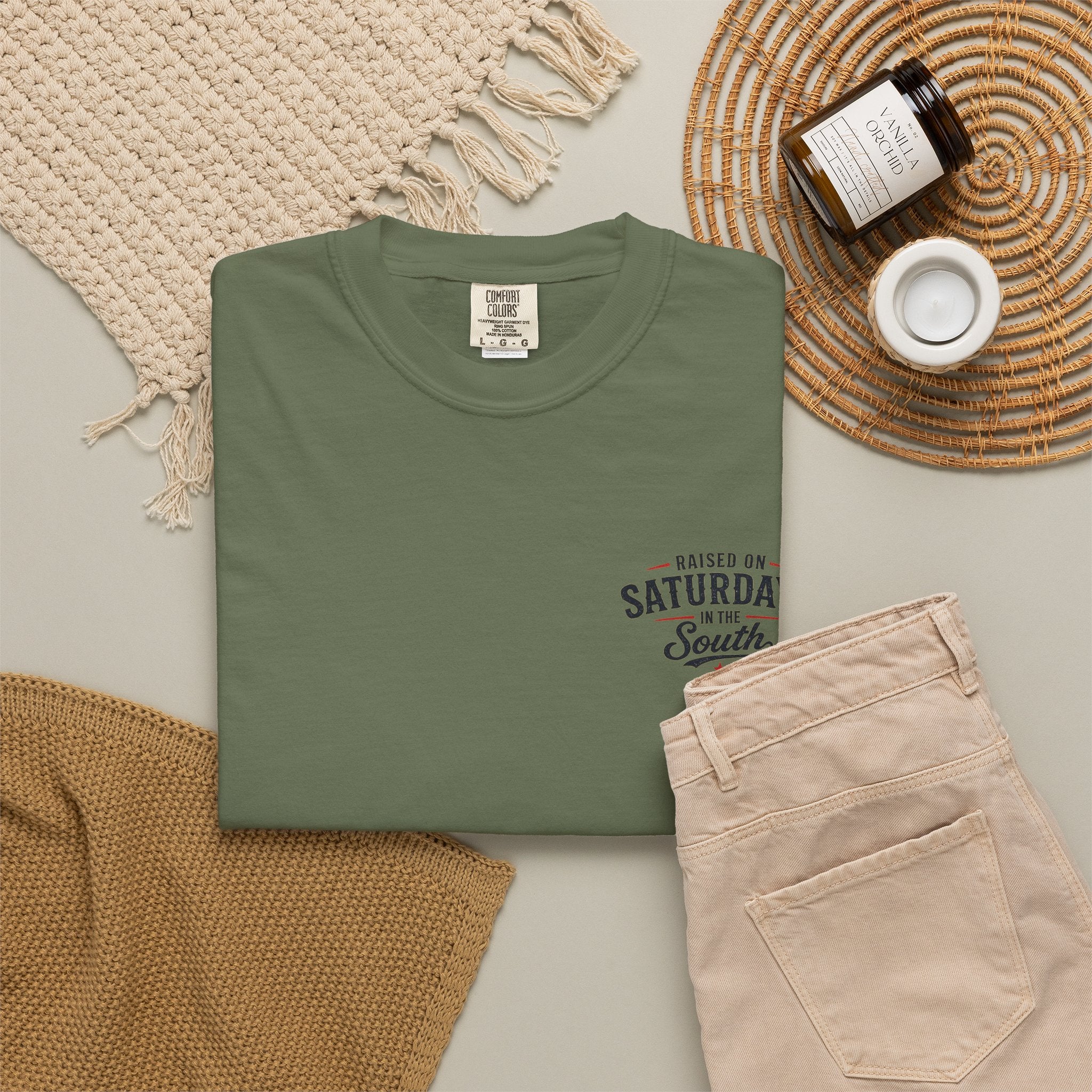 Raised On Saturdays In The South T-Shirt-Deep Sea Saturdays
