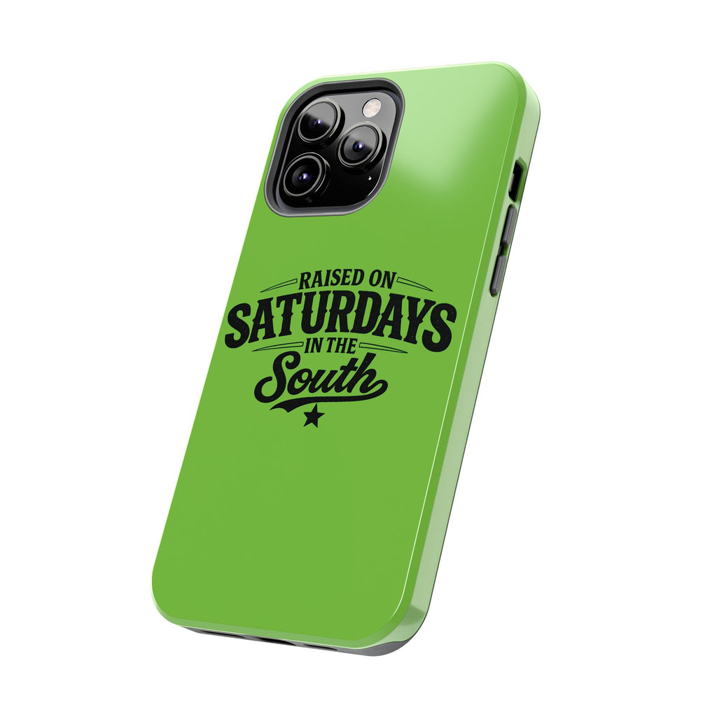 Raised On Saturdays In The South Phone Case-(green)