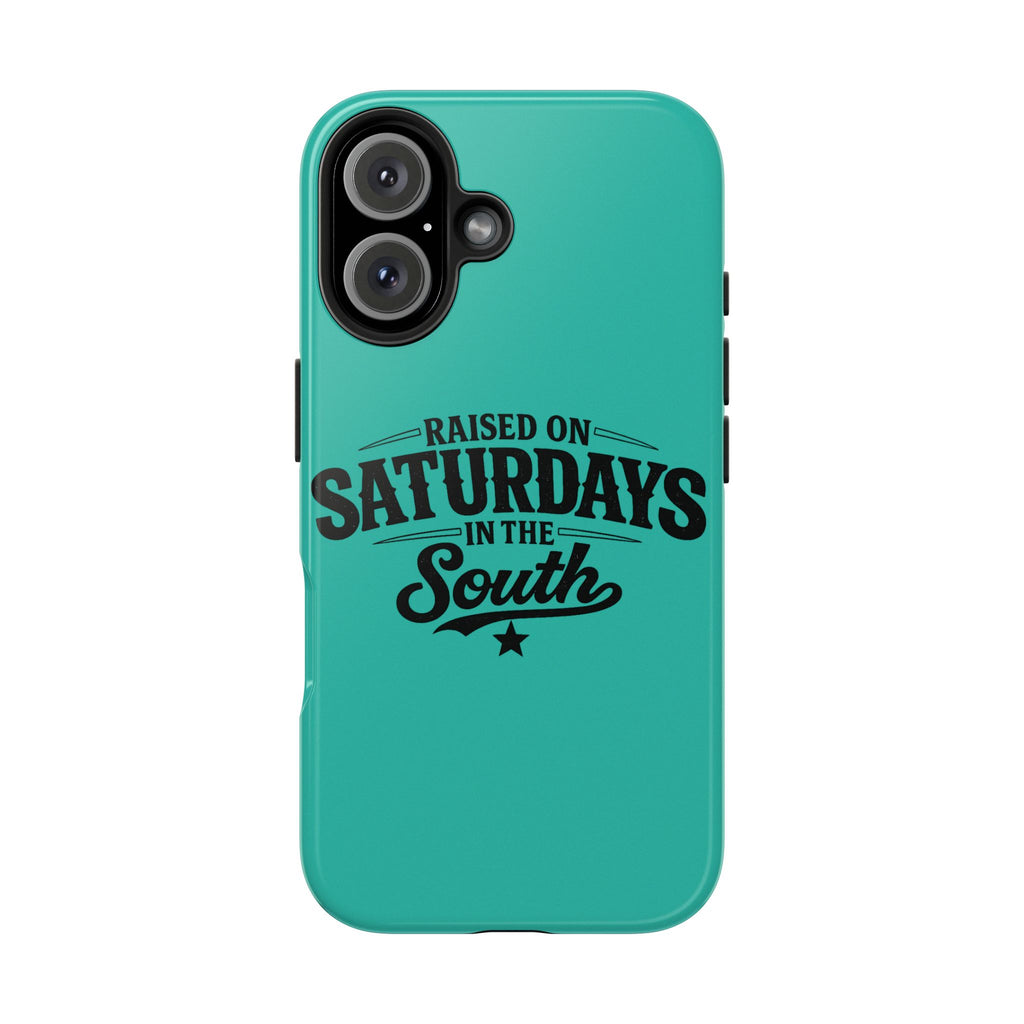 Raised On Saturdays In The South Phone Case-(blue)