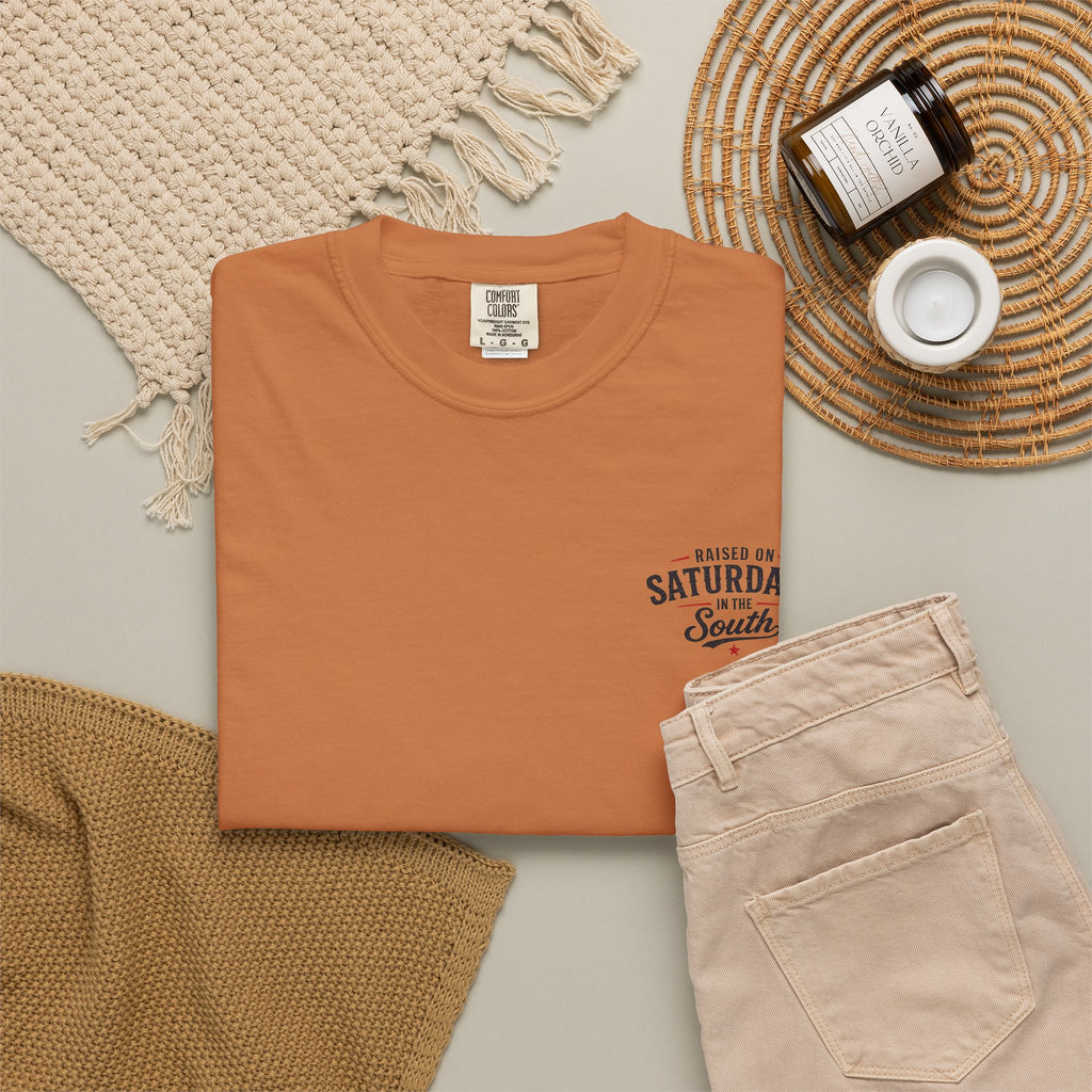 Raised On Saturdays In The South T‑Shirt — Good Riding Buddies Men's