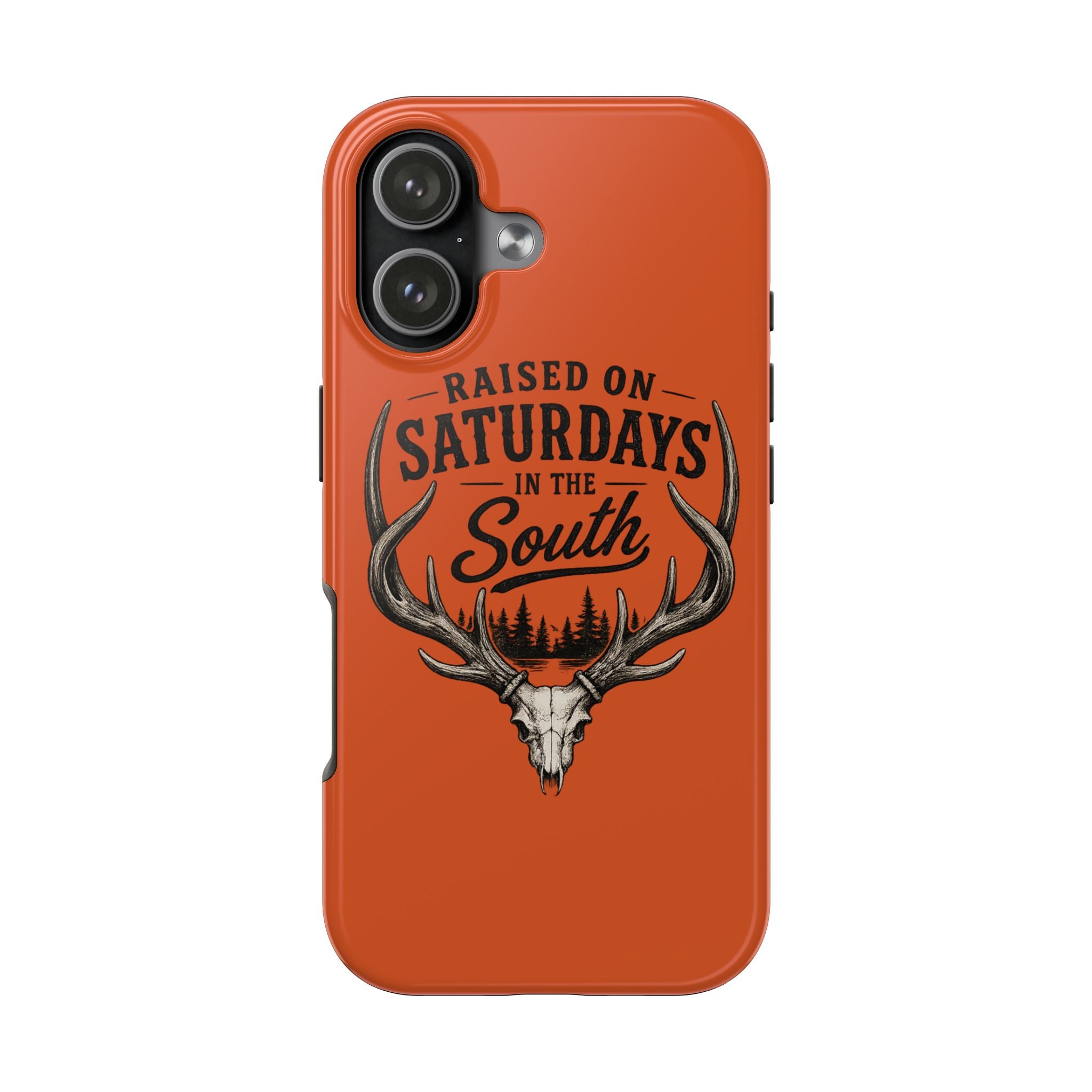 Raised On Saturdays In The South Phone Case-Spread Runs Deep In The Woods-(orange)