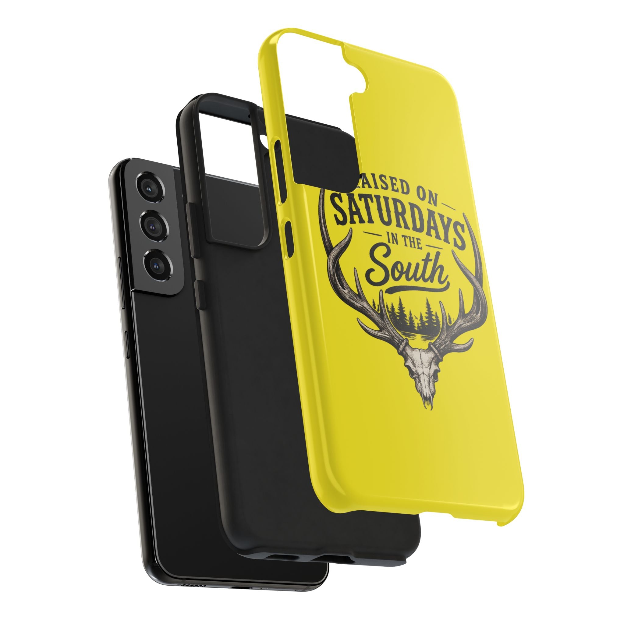 Raised On Saturdays In The South Phone Case-Spread Runs Deep In The Woods-(yellow)
