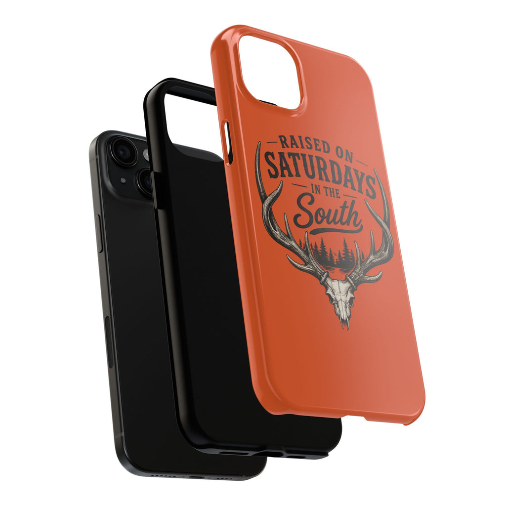 Raised On Saturdays In The South Phone Case-Spread Runs Deep In The Woods-(orange)