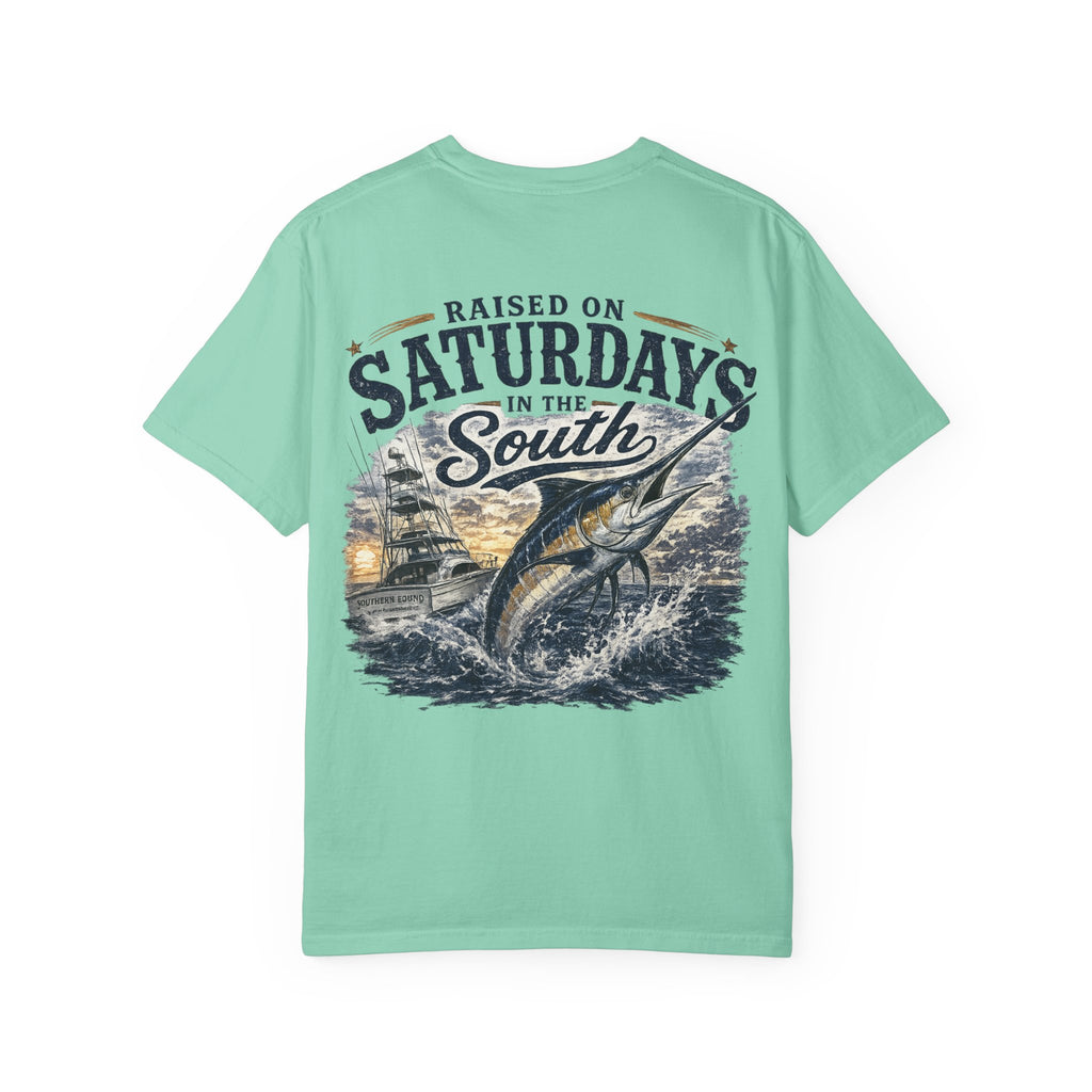 Raised On Saturdays In The South T-Shirt-Deep Sea Saturdays