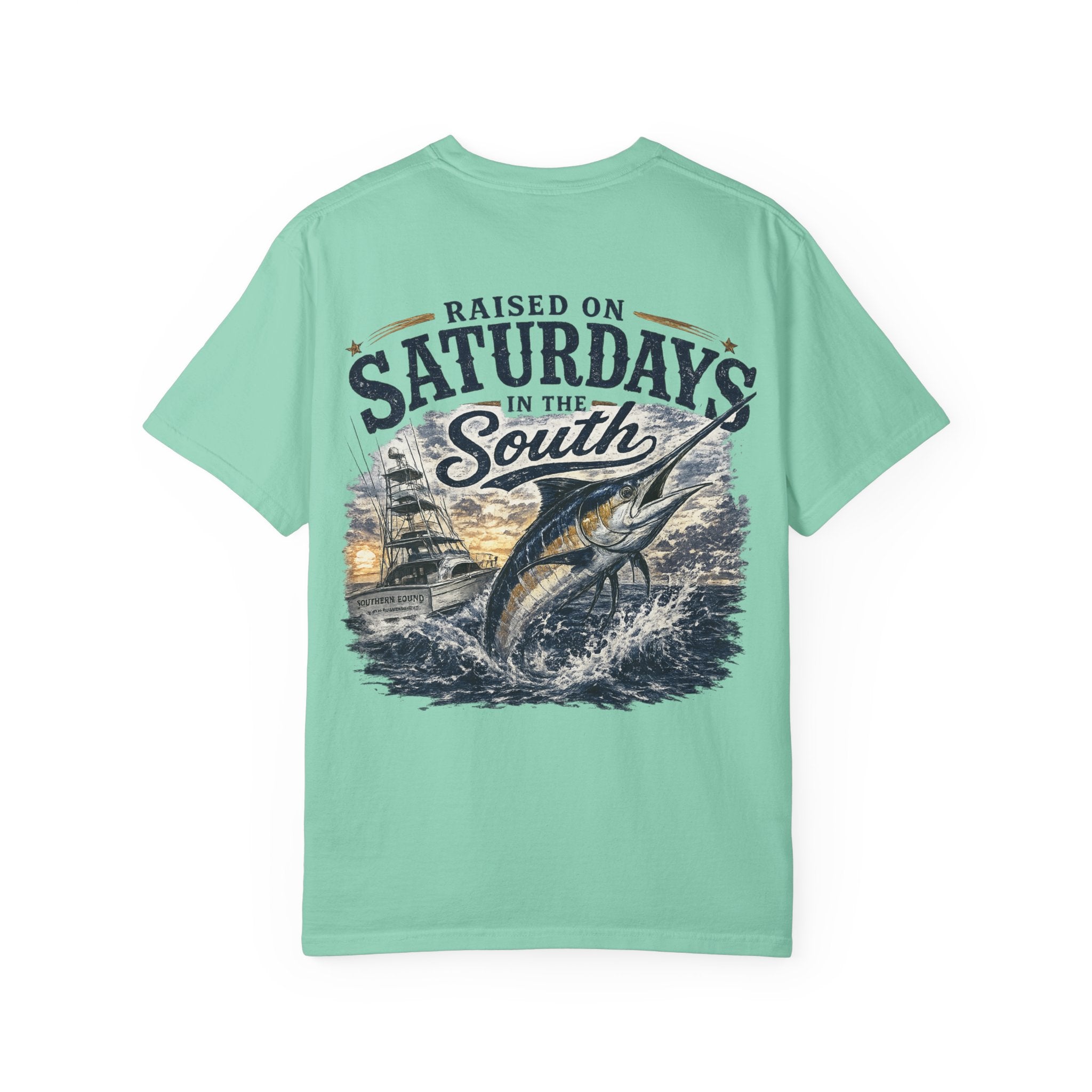 Raised On Saturdays In The South T-Shirt-Deep Sea Saturdays