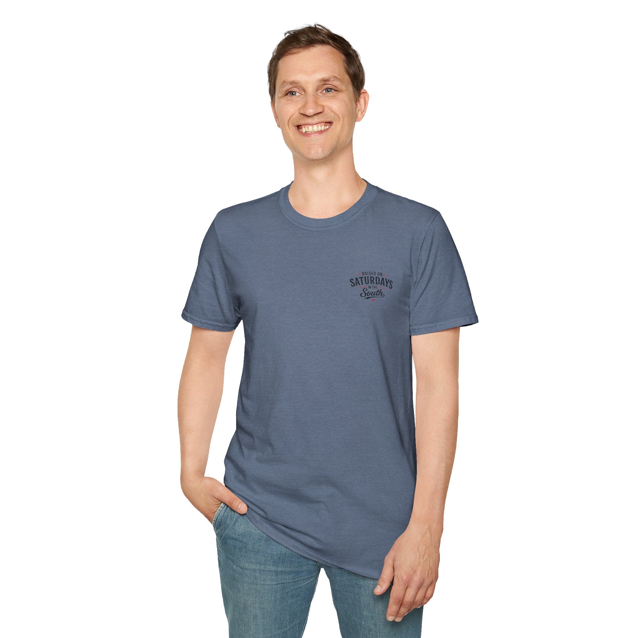 Raised On Saturdays In The South Vintage T-Shirt-Girl Dad Fishing Buddy-Father's Day Collection