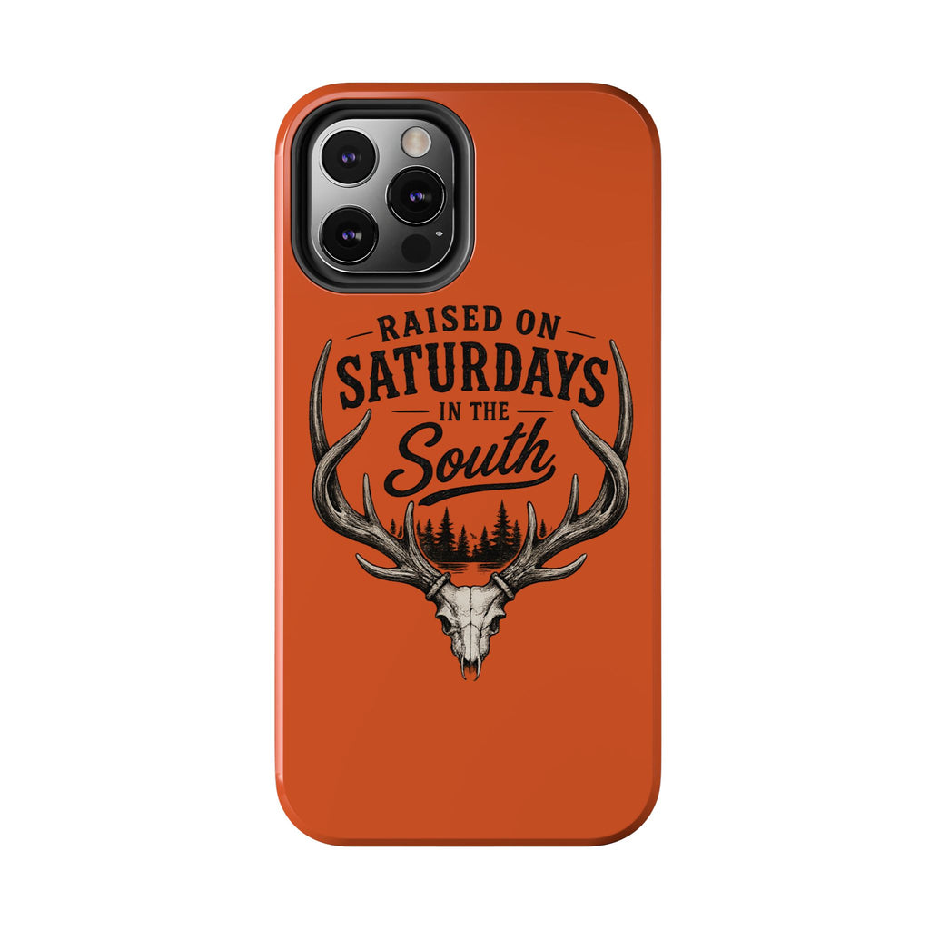 Raised On Saturdays In The South Phone Case-Spread Runs Deep In The Woods-(orange)