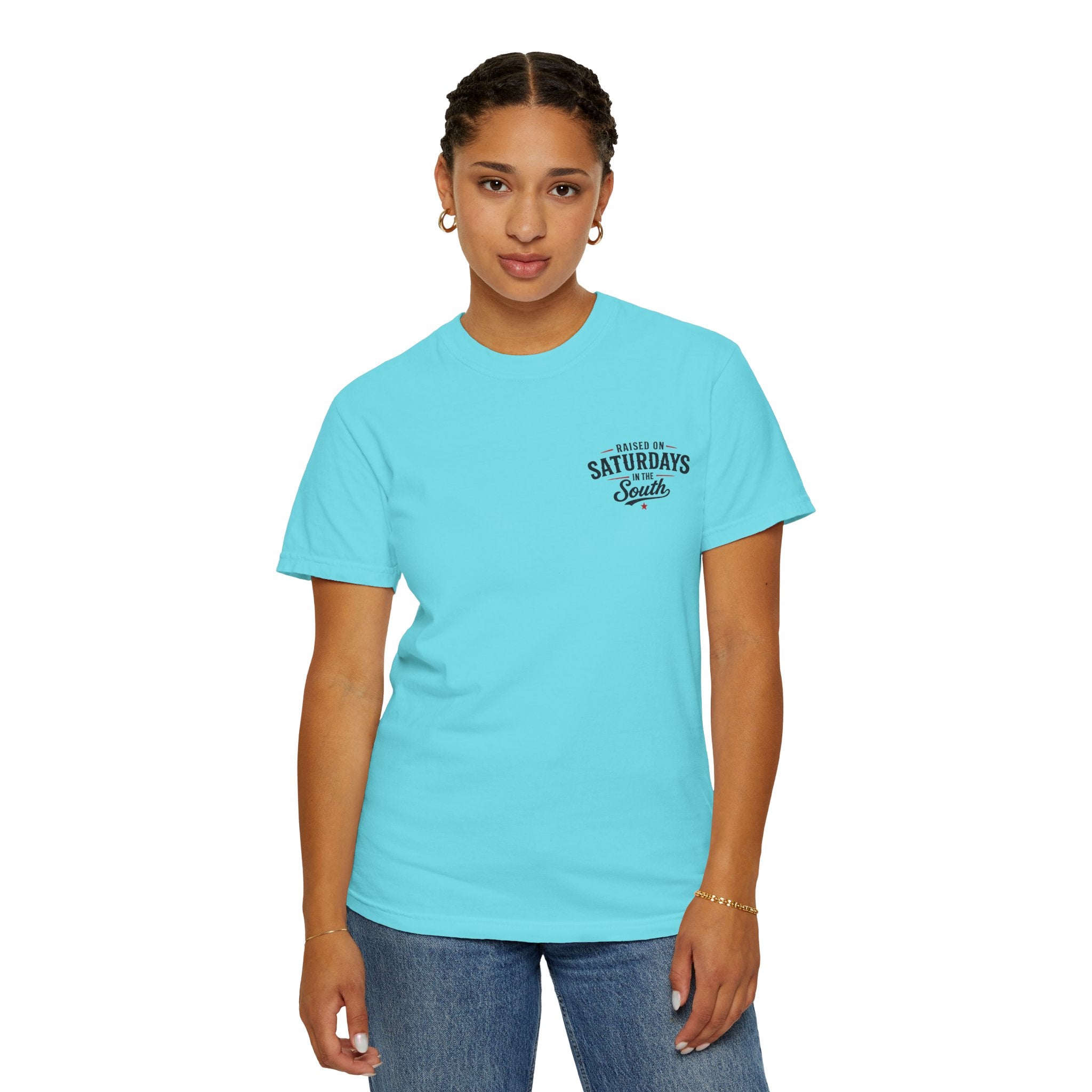 Raised On Saturdays In The South T-Shirt-Deep Sea Saturdays