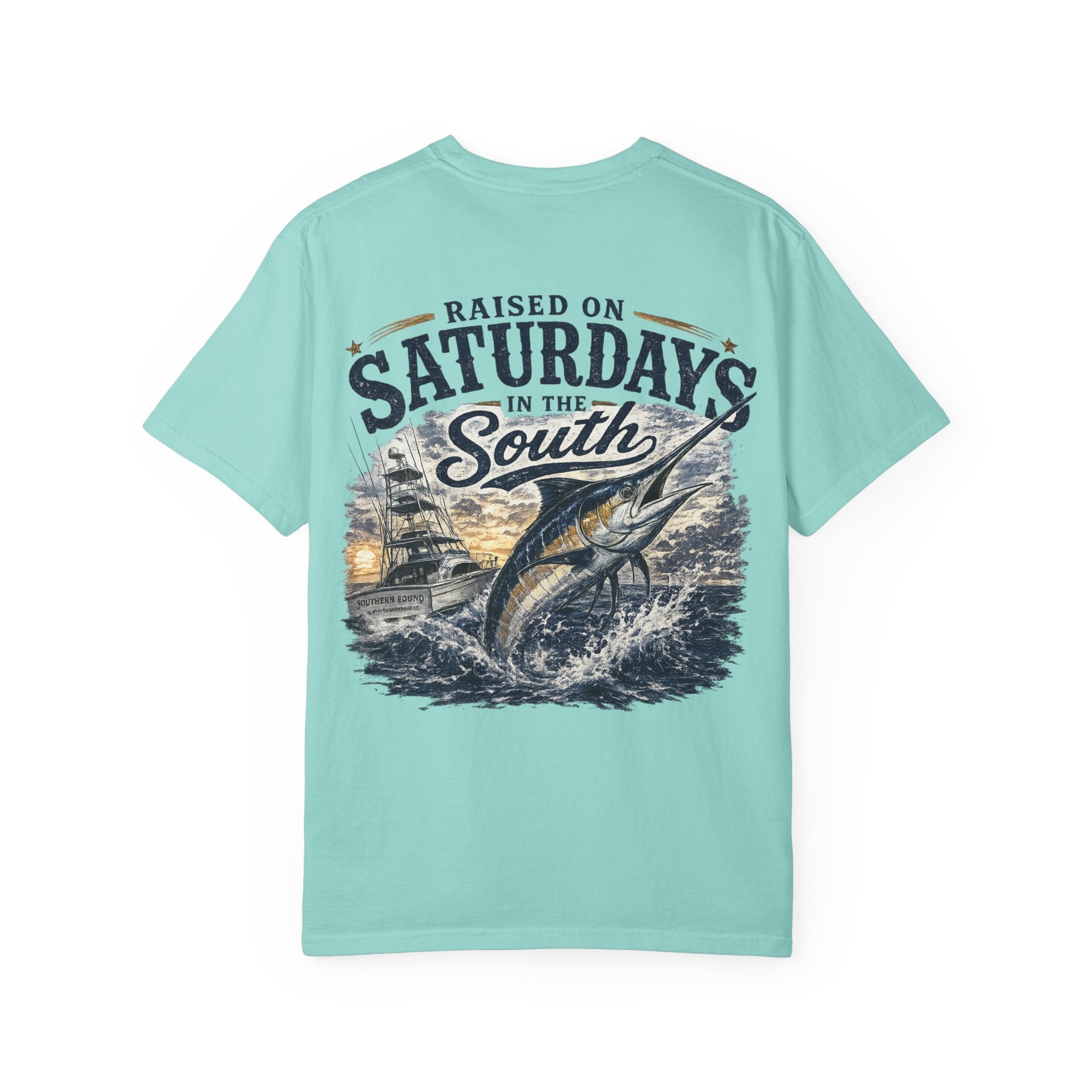 Raised On Saturdays In The South T-Shirt-Deep Sea Saturdays