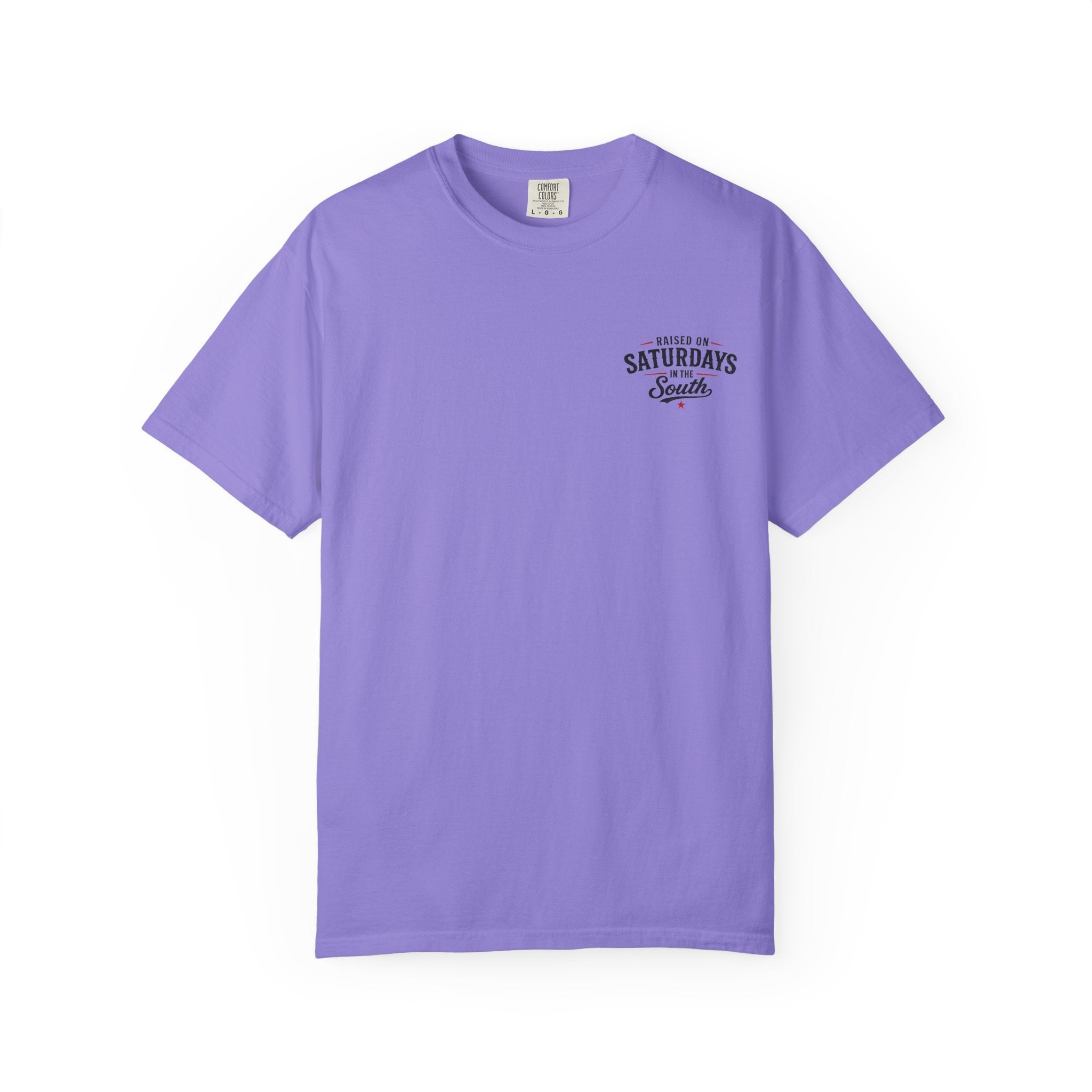 Raised On Saturdays In The South T-Shirt — Country Farm Girl Sunset