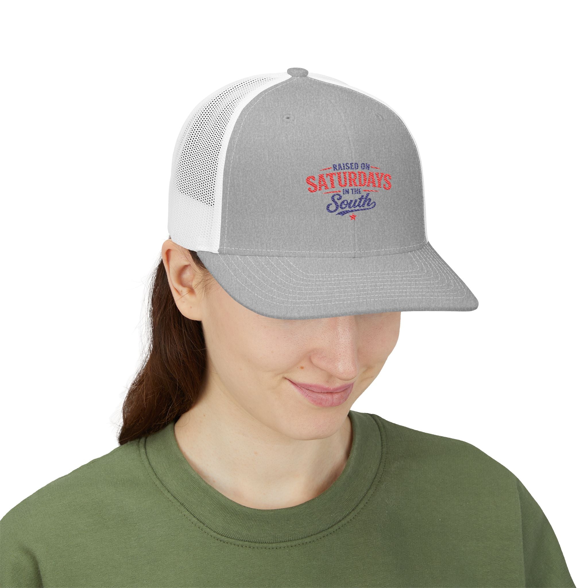 Snapback Trucker Cap-Raised On Saturdays In The South