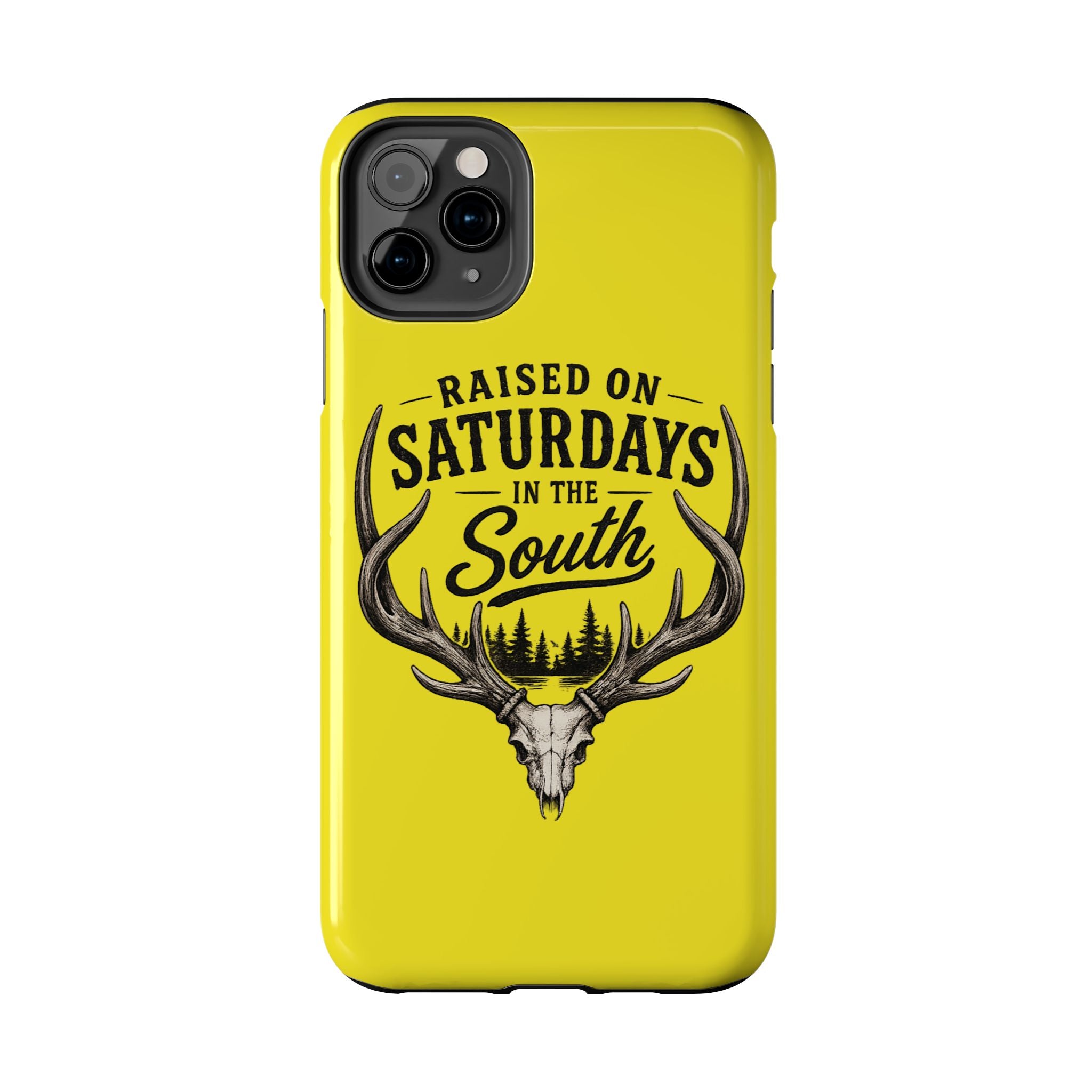 Raised On Saturdays In The South Phone Case-Spread Runs Deep In The Woods-(yellow)