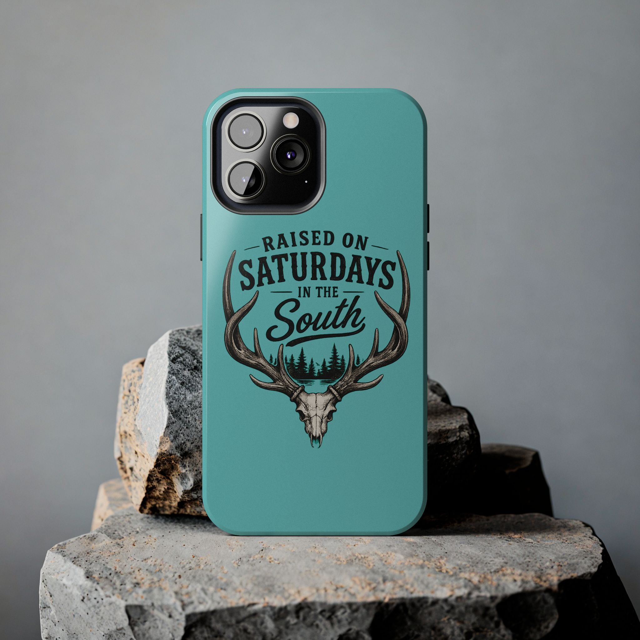The Spreads Runs Deep In The Woods Phone Case-(blue)