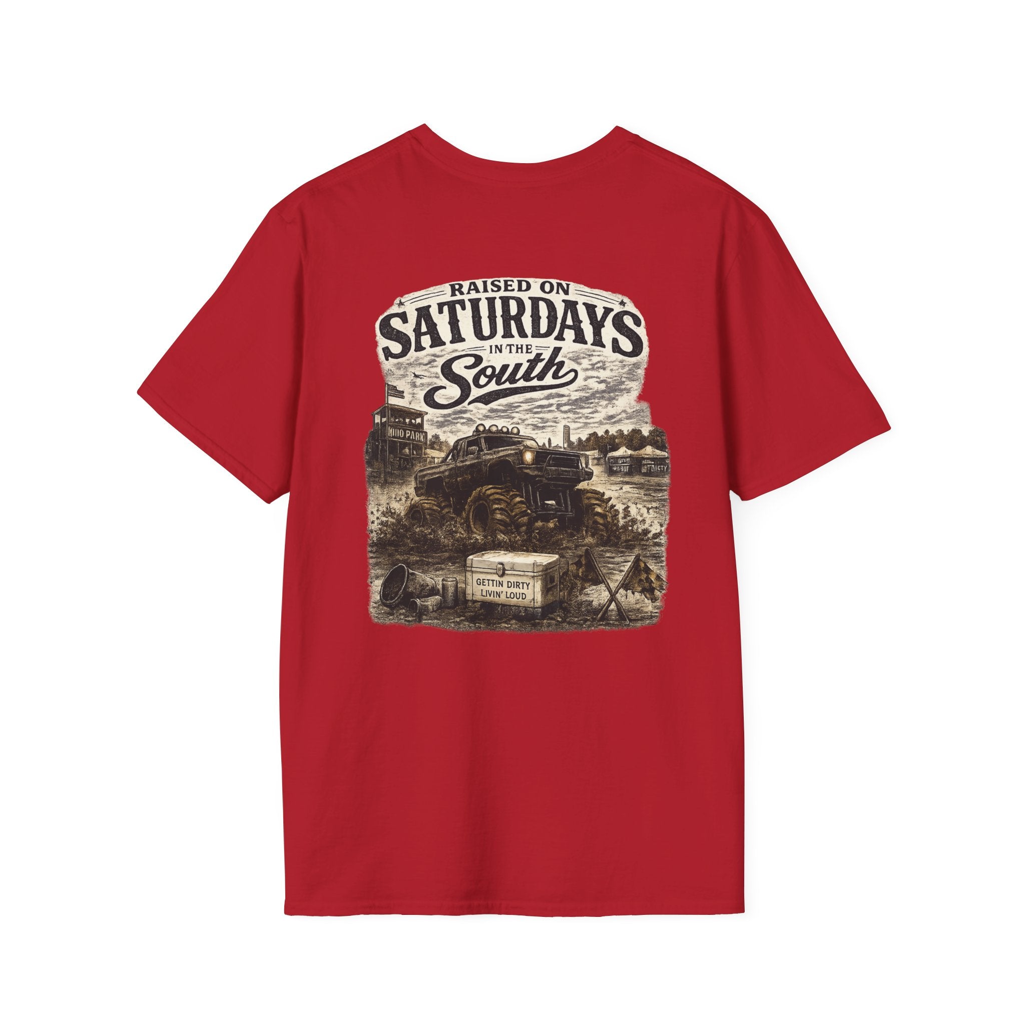 Raised On Saturdays In The South Vintage T-Shirt- Mud Park Saturdays