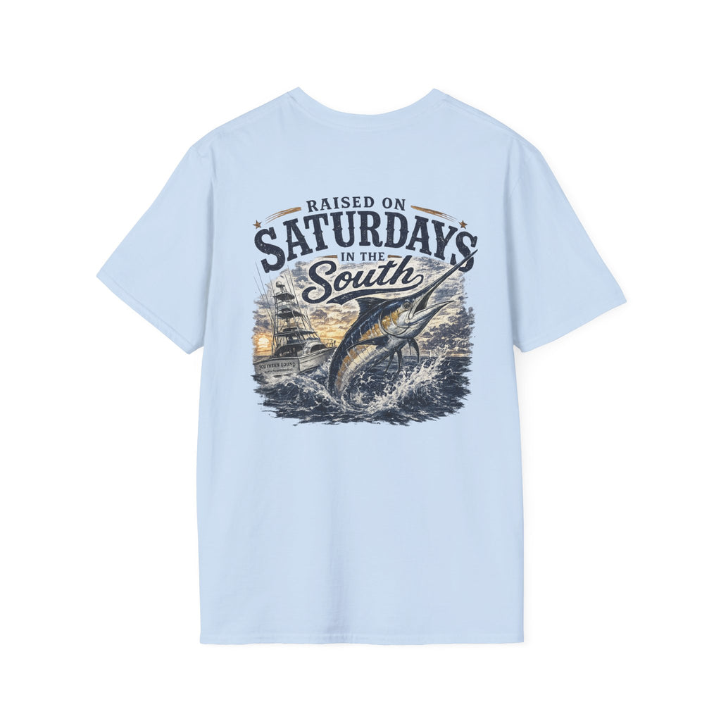 Raised On Saturdays In The South Vintage T-Shirt- Deep Sea Saturdays