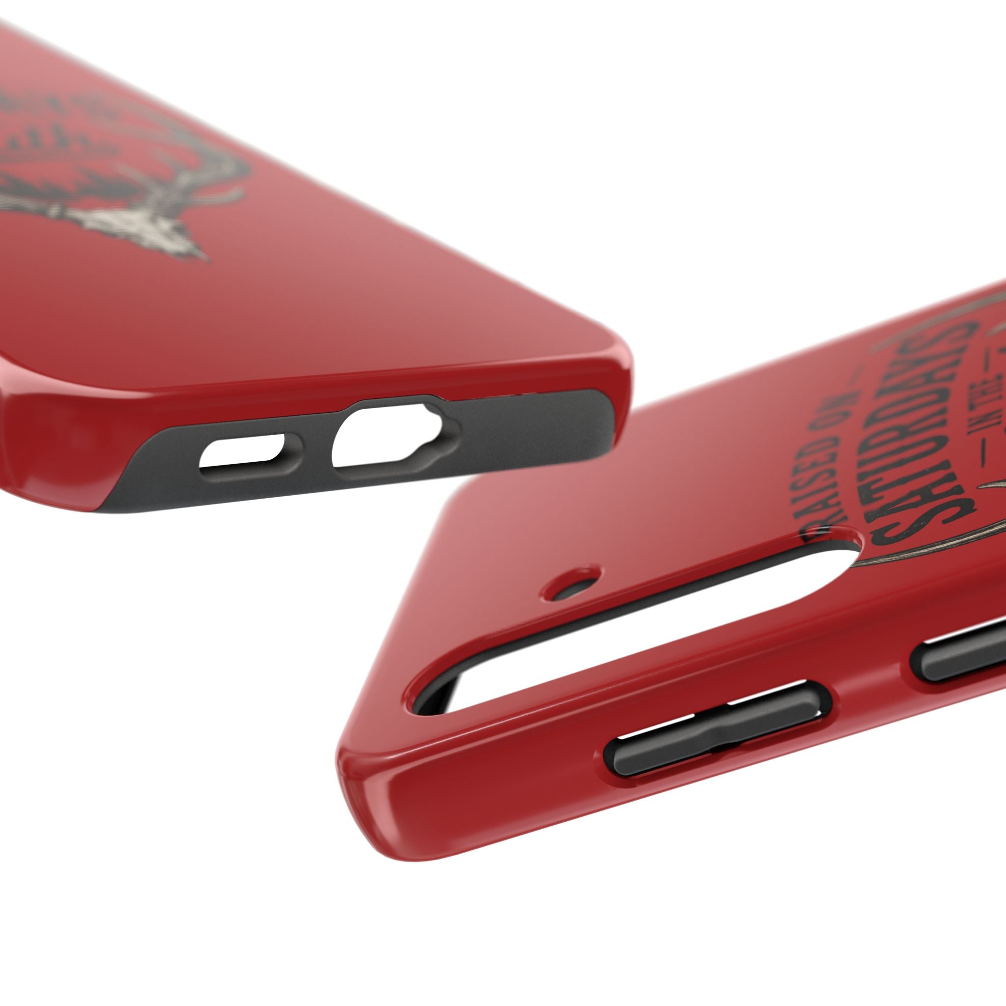 Raised On Saturdays In The South Phone Case-Spread Runs Deep In The Woods-(red)