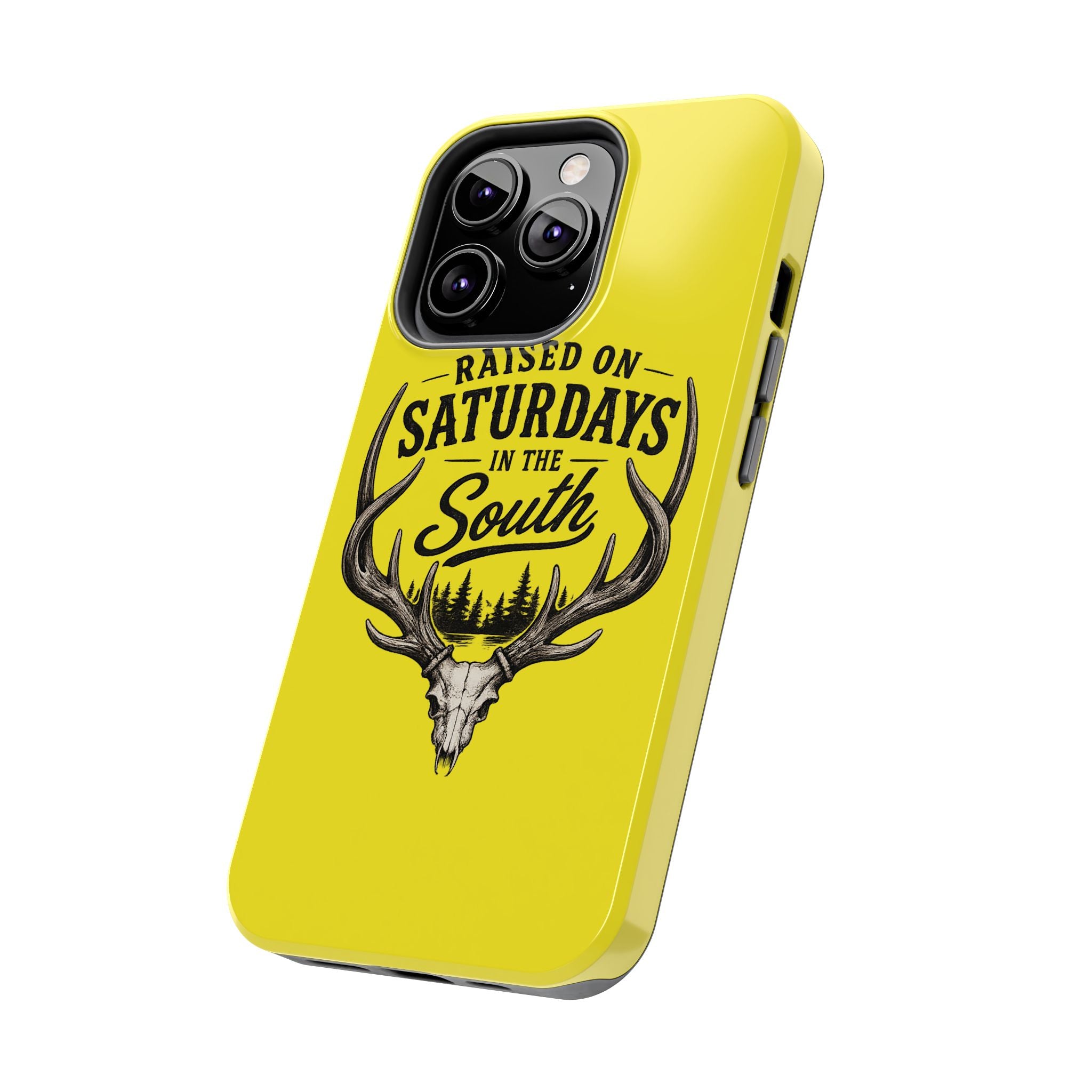 Raised On Saturdays In The South Phone Case-Spread Runs Deep In The Woods-(yellow)