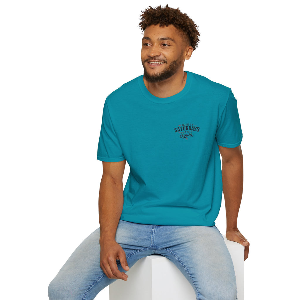 "Raised On Saturdays In The South" Vintage T-Shirt-Saturdays Are Made For Fishin