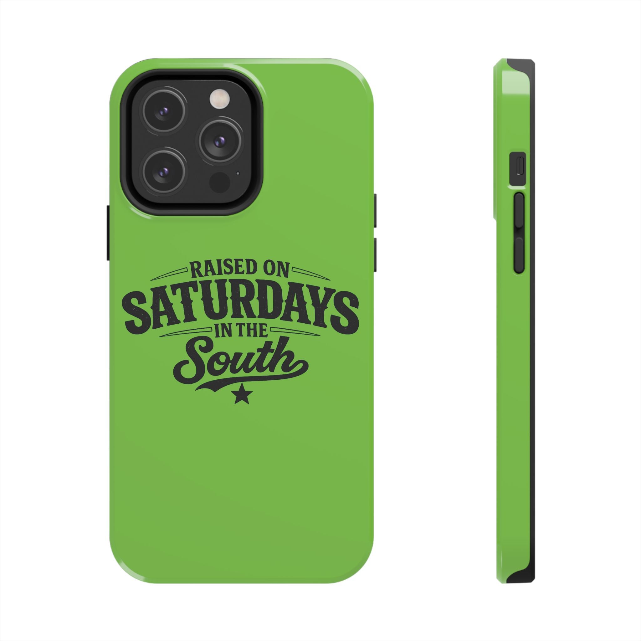 Raised On Saturdays In The South Phone Case-(green)