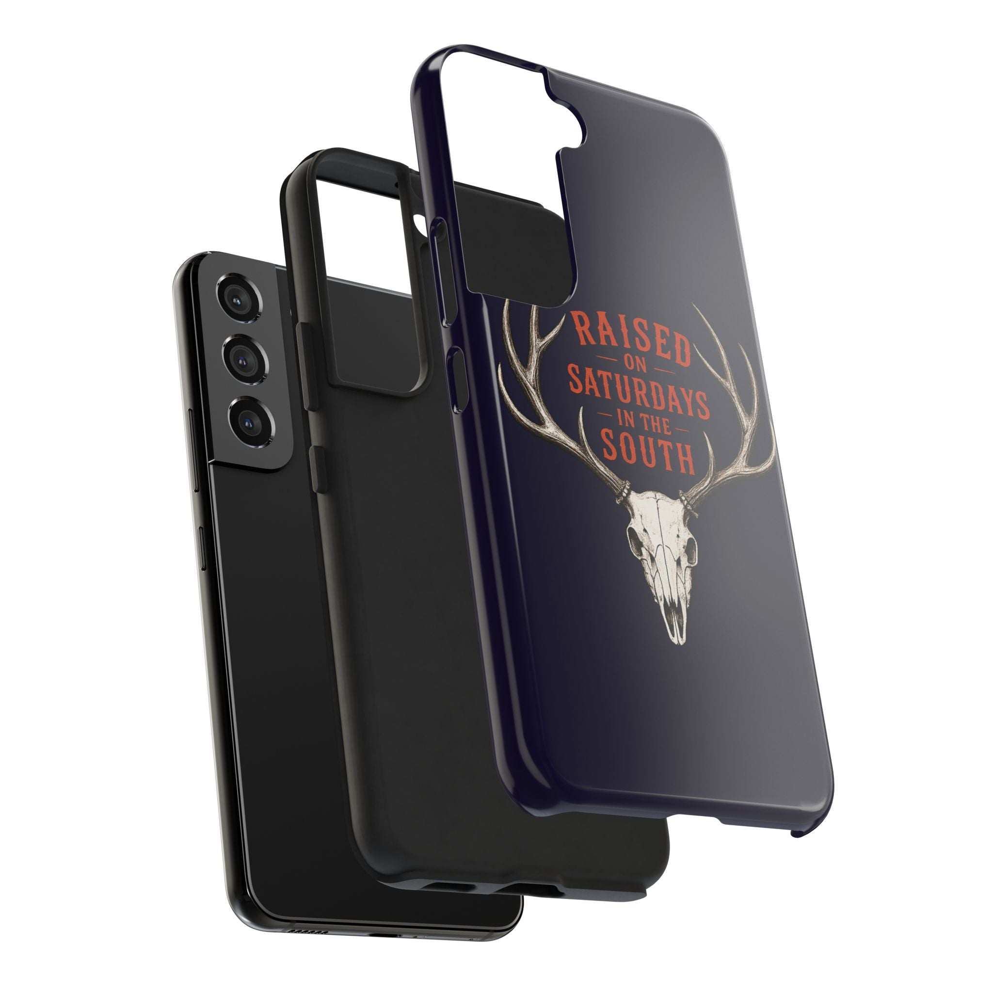 The Spreads Runs Deep In The Woods Phone Case-(blue)