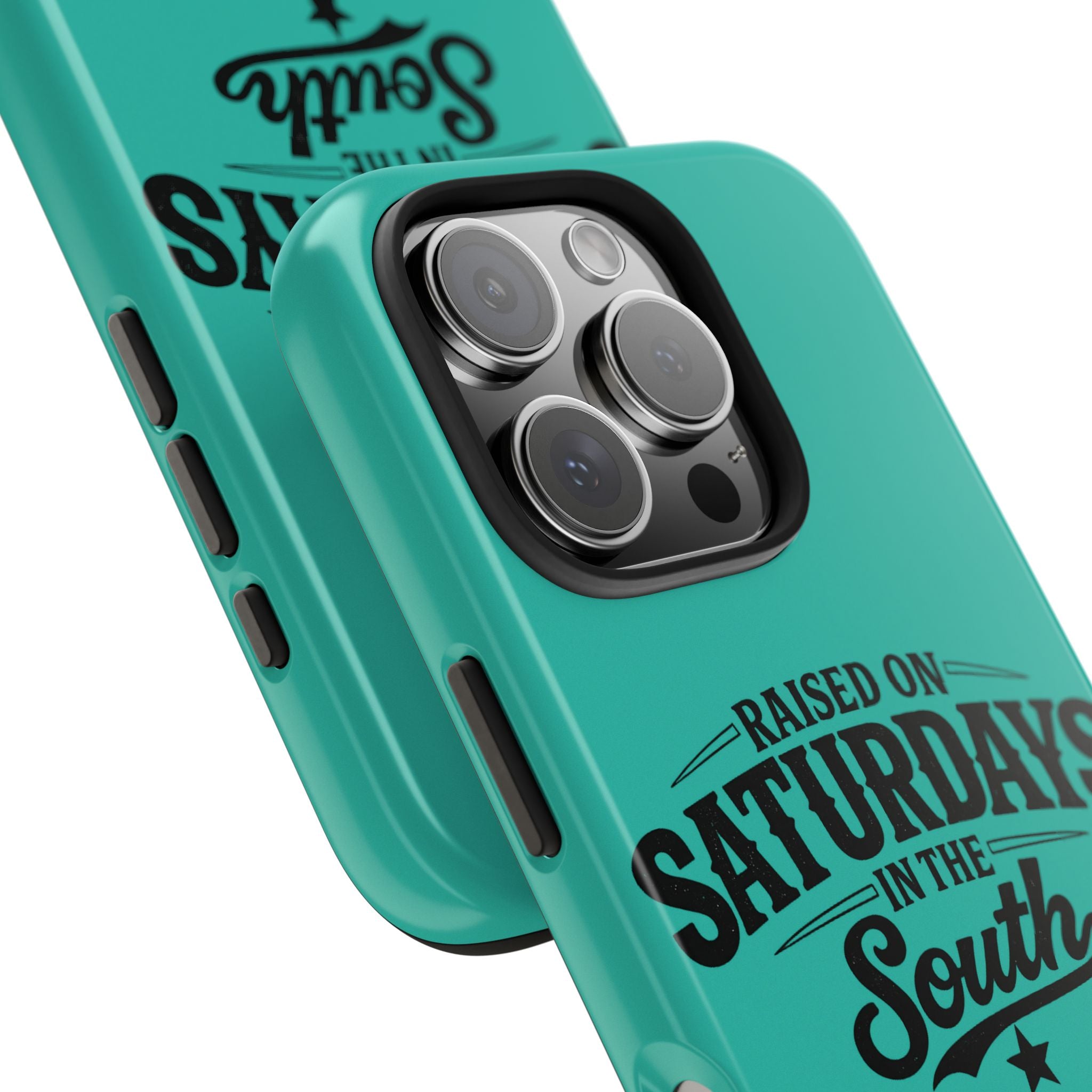Raised On Saturdays In The South Phone Case-(blue)