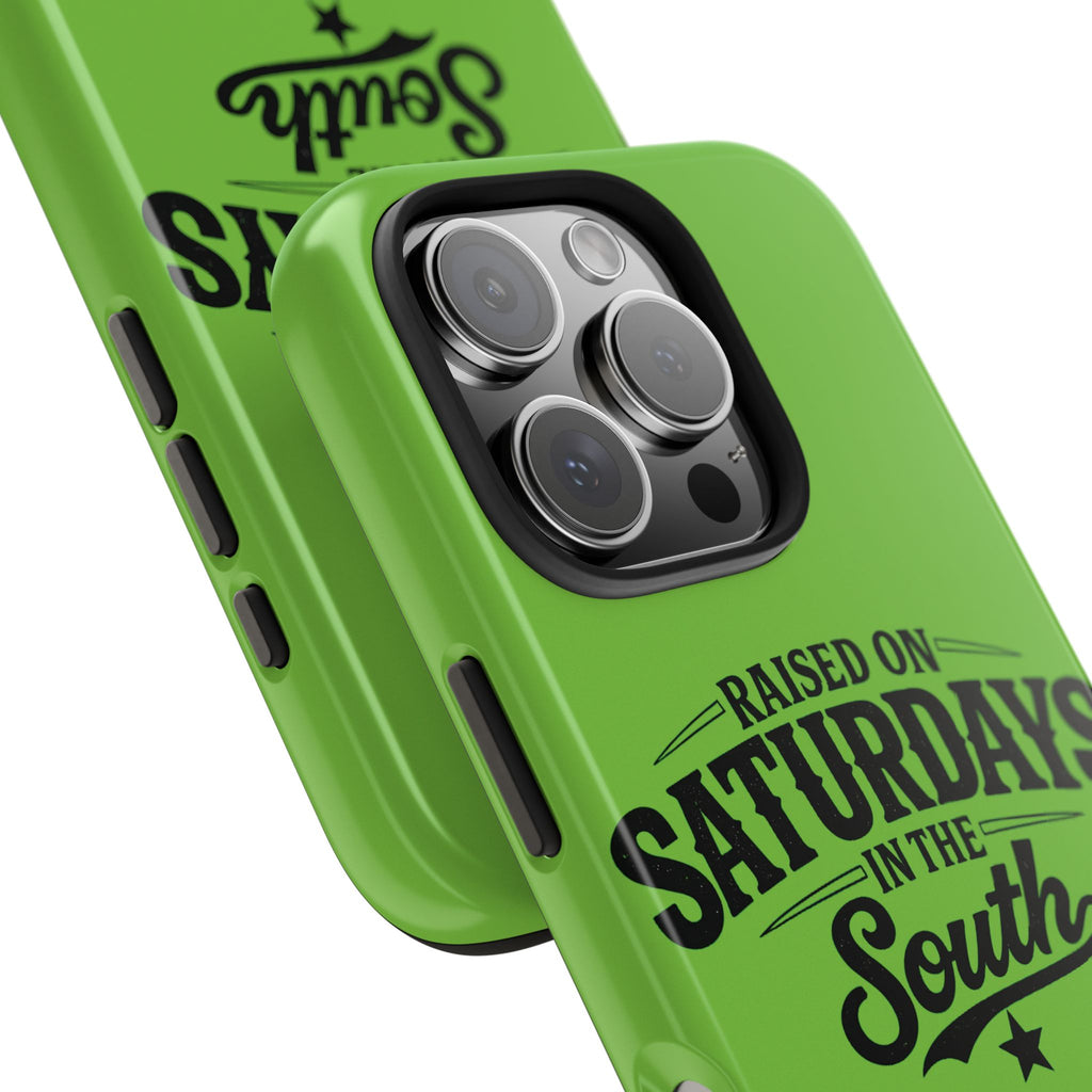 Raised On Saturdays In The South Phone Case-(green)