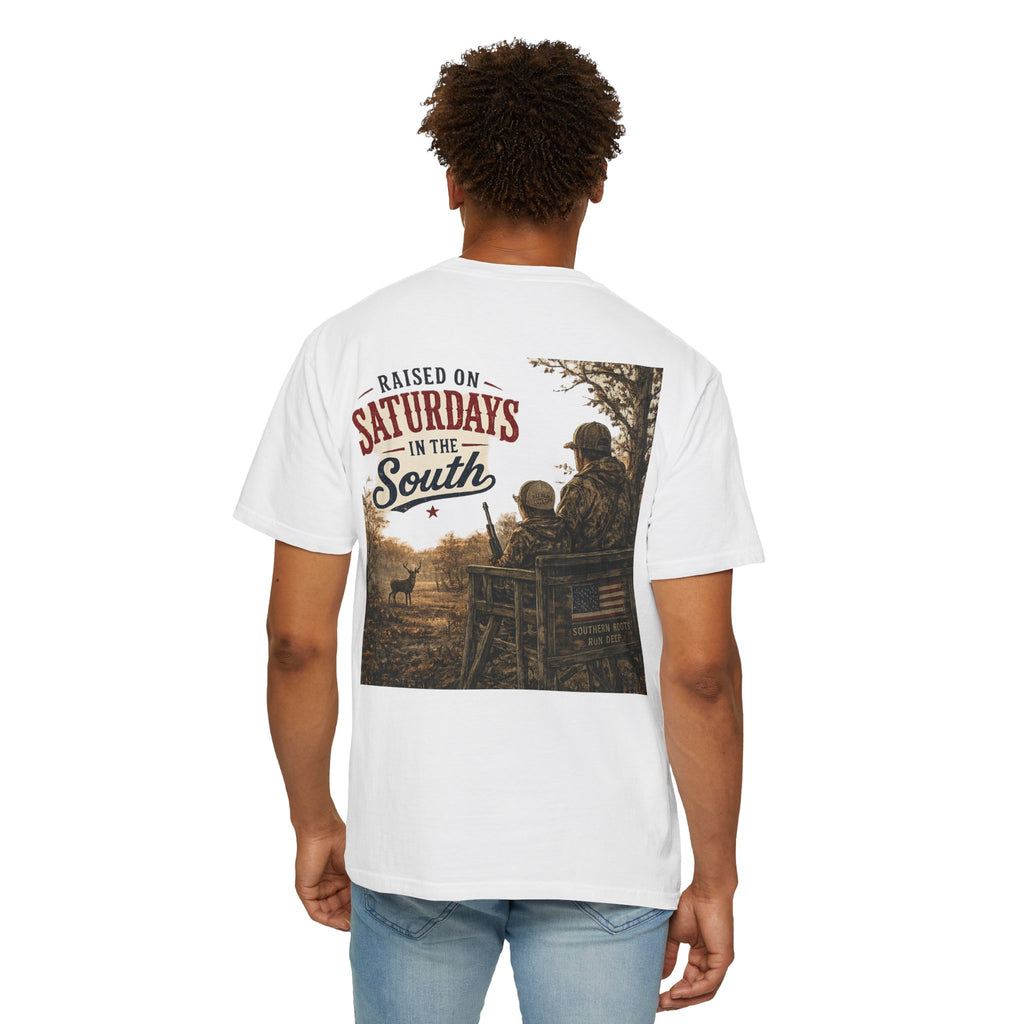 Raised On Saturdays In The South T-Shirt- Early Morning Hunts