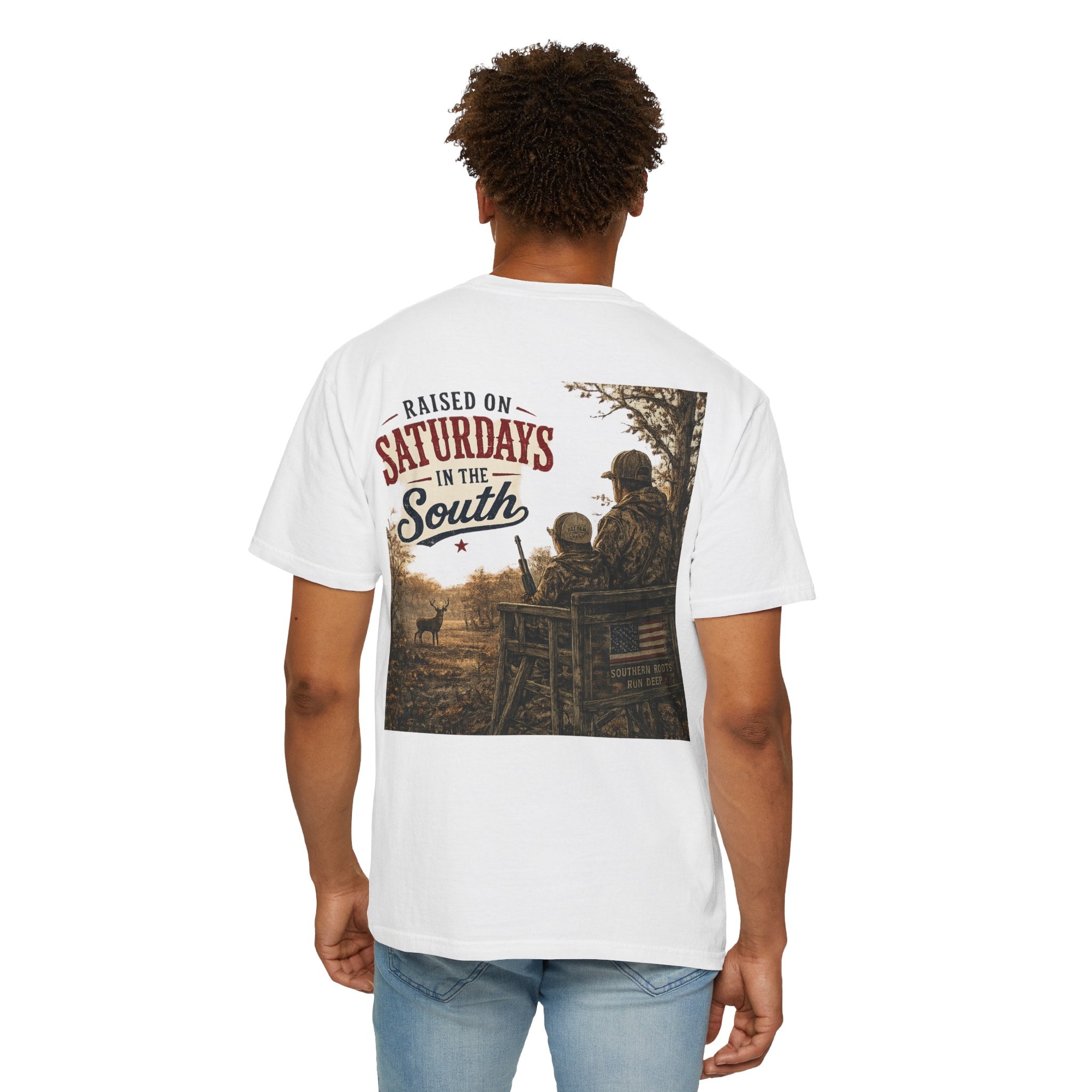 Raised On Saturdays In The South T-Shirt- Early Morning Hunts
