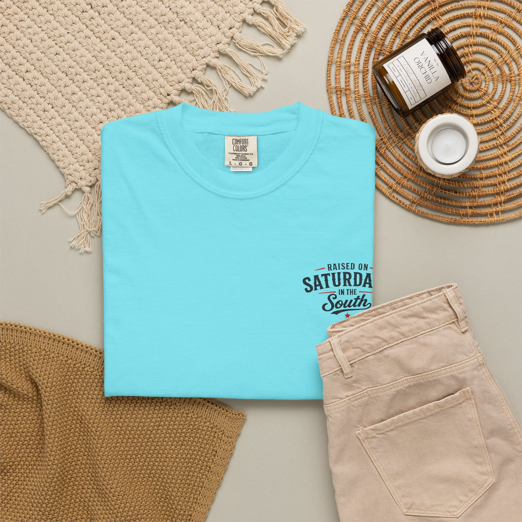 Raised On Saturdays In The South T-Shirt Boy Dad-"Daddy's Home"
