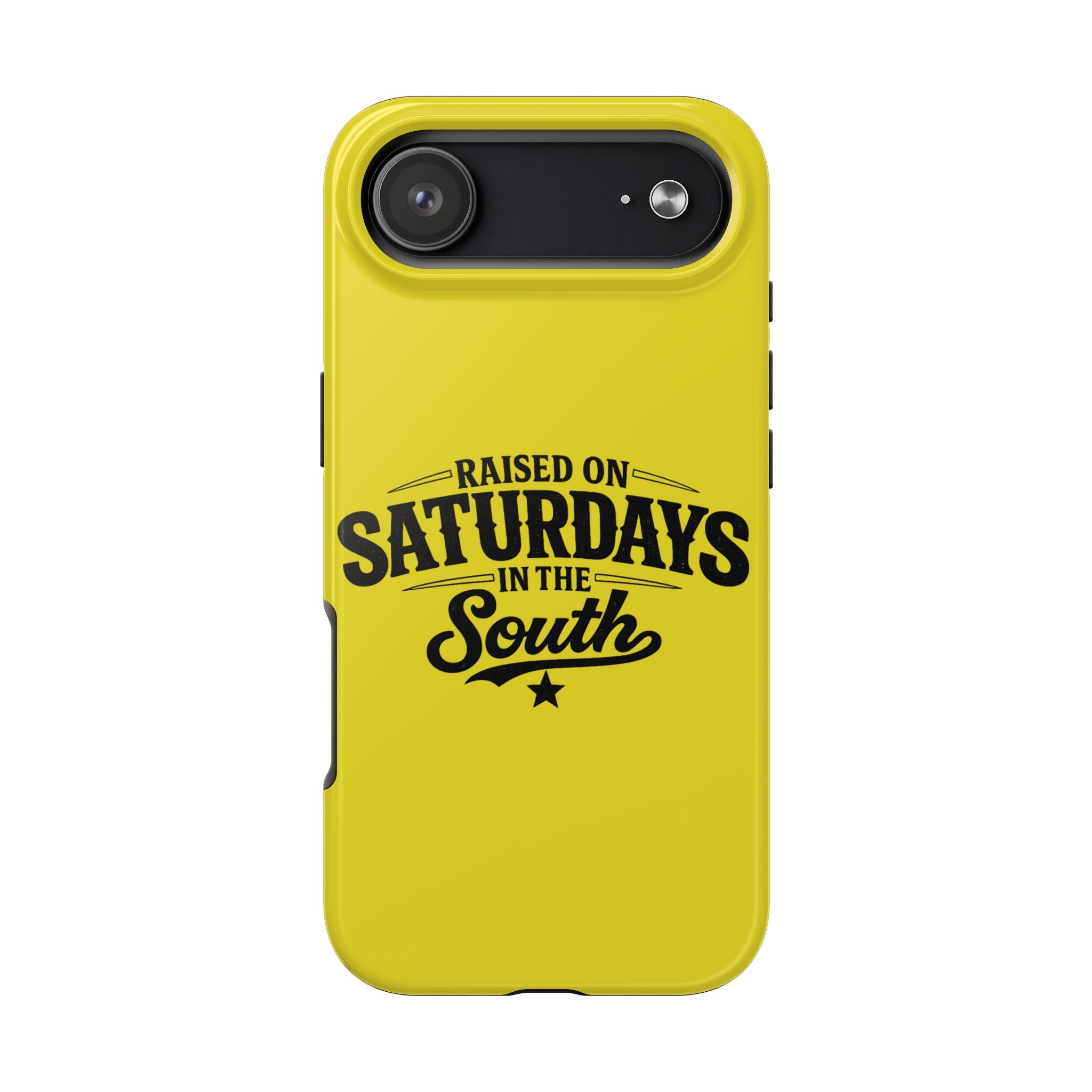Raised On Saturdays In The South Phone Case-(yellow)