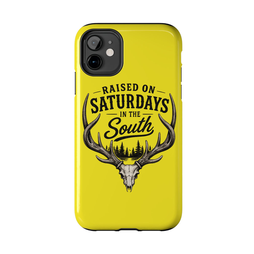 Raised On Saturdays In The South Phone Case-Spread Runs Deep In The Woods-(yellow)